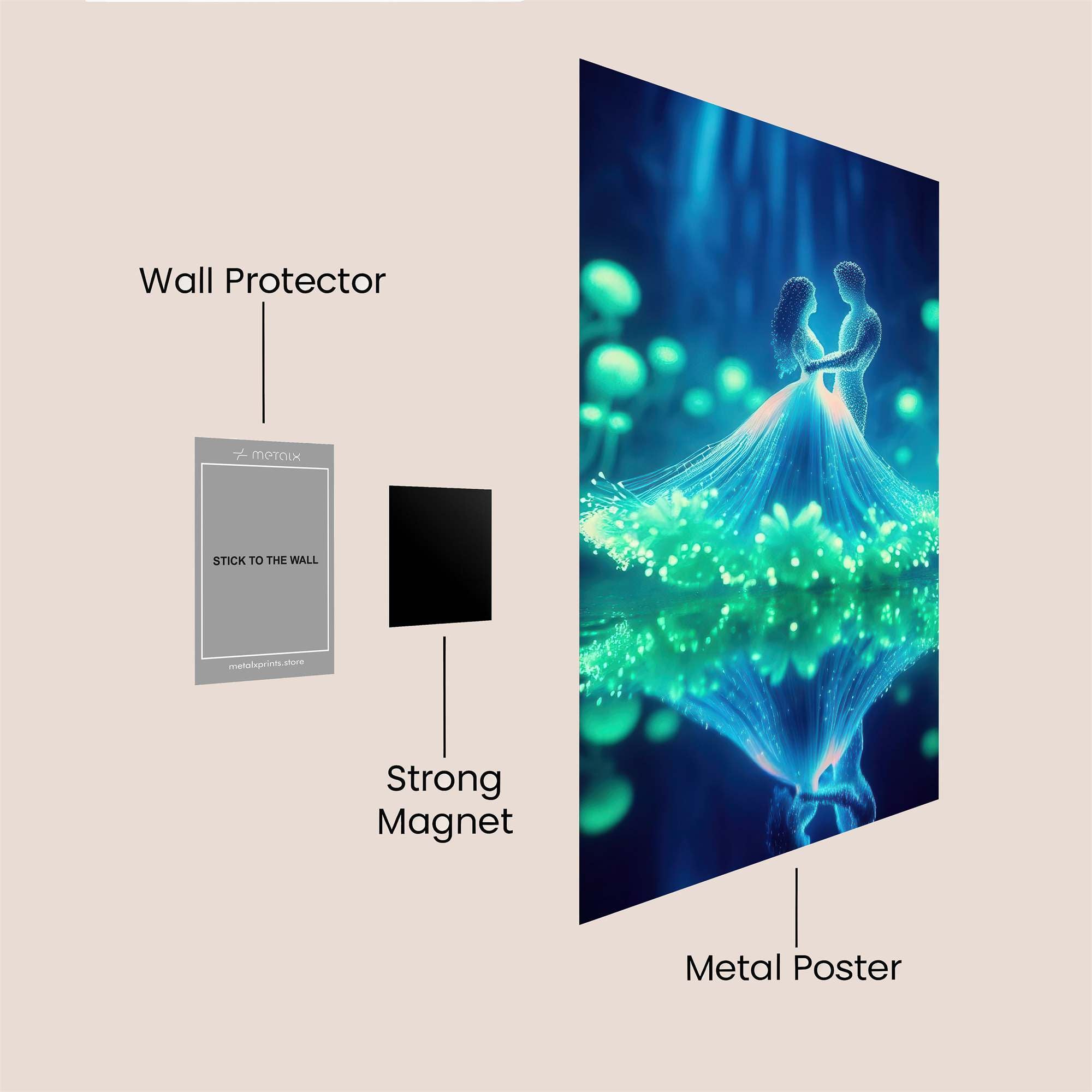 Lovers Radiant Safe Wall Magnetic / M