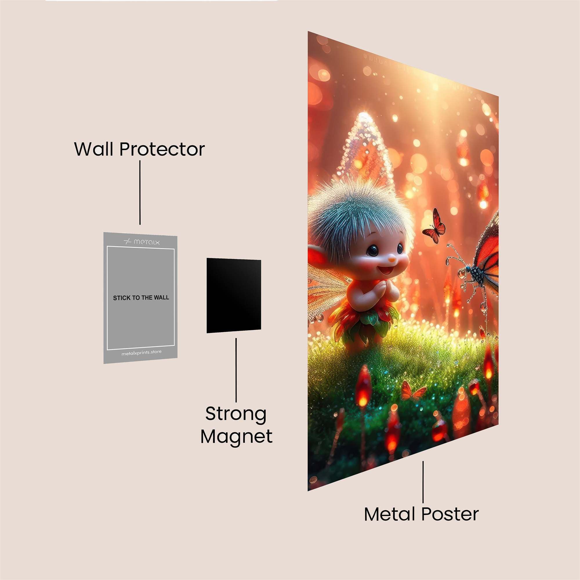 Fairy Whimsy Safe Wall Magnetic / M