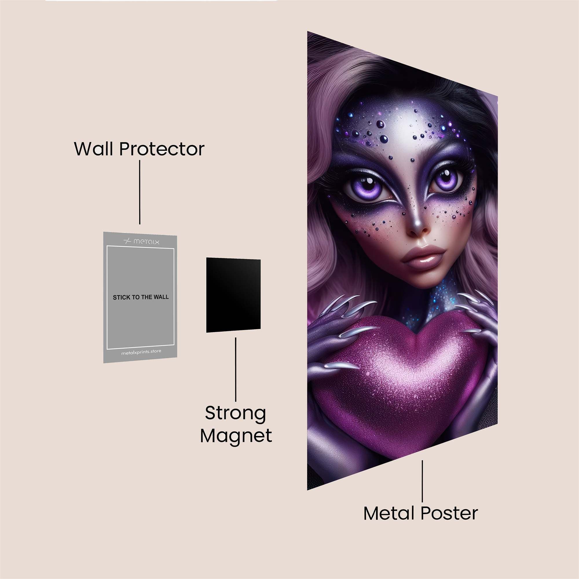 Alien Affection Safe Wall Magnetic / M