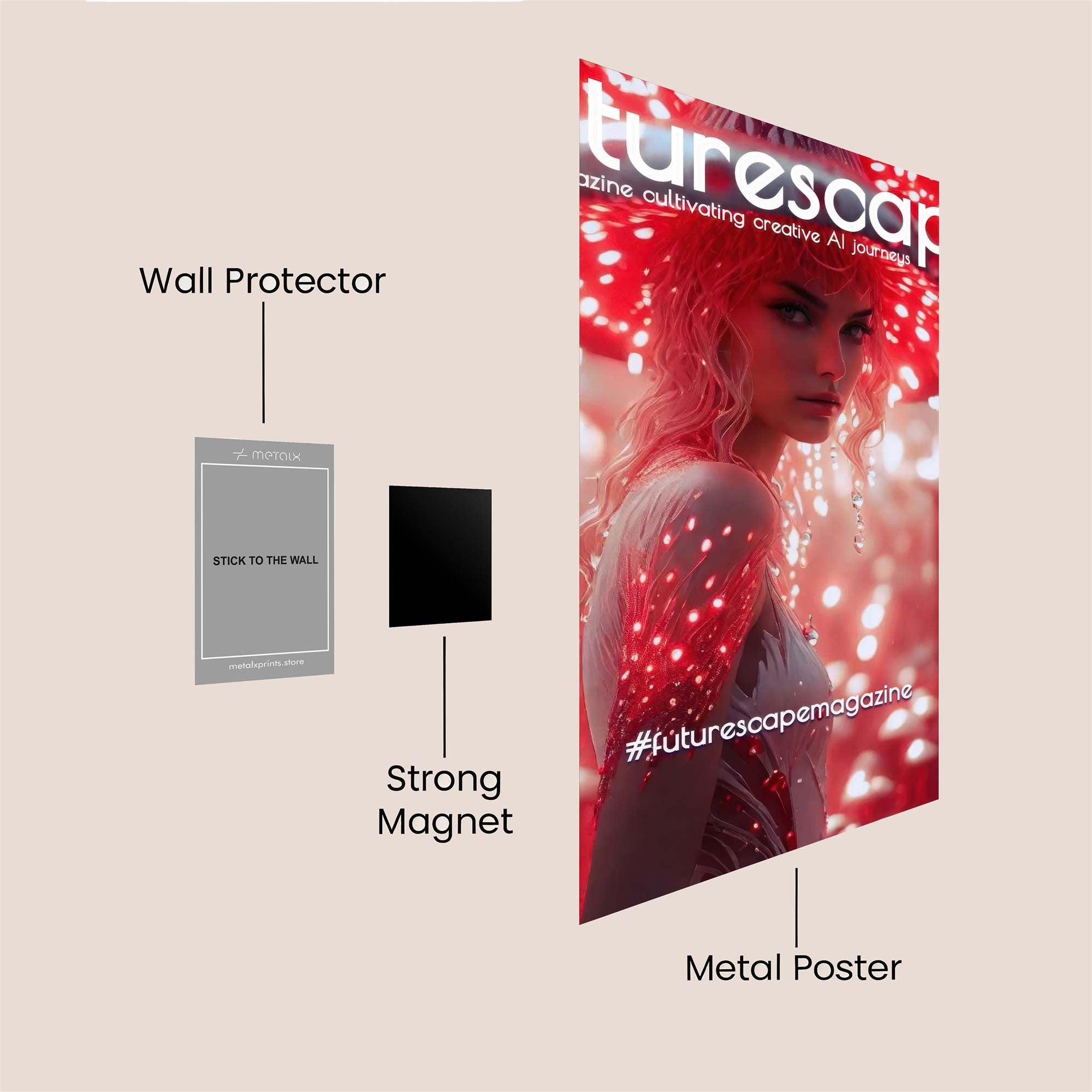 Ethereal Elegance Safe Wall Magnetic / M