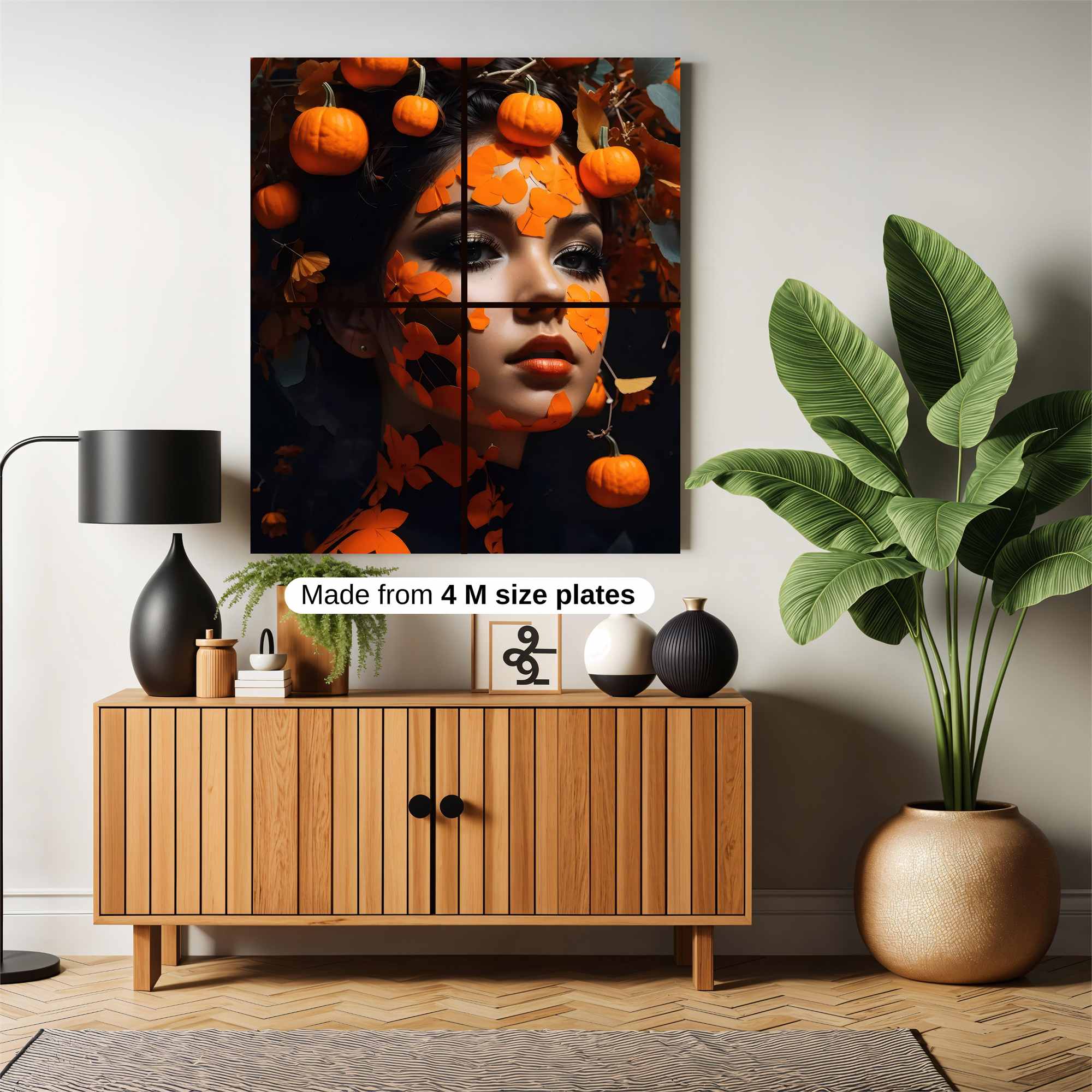 Pumpkin Whimsy Safe Wall Magnetic / M