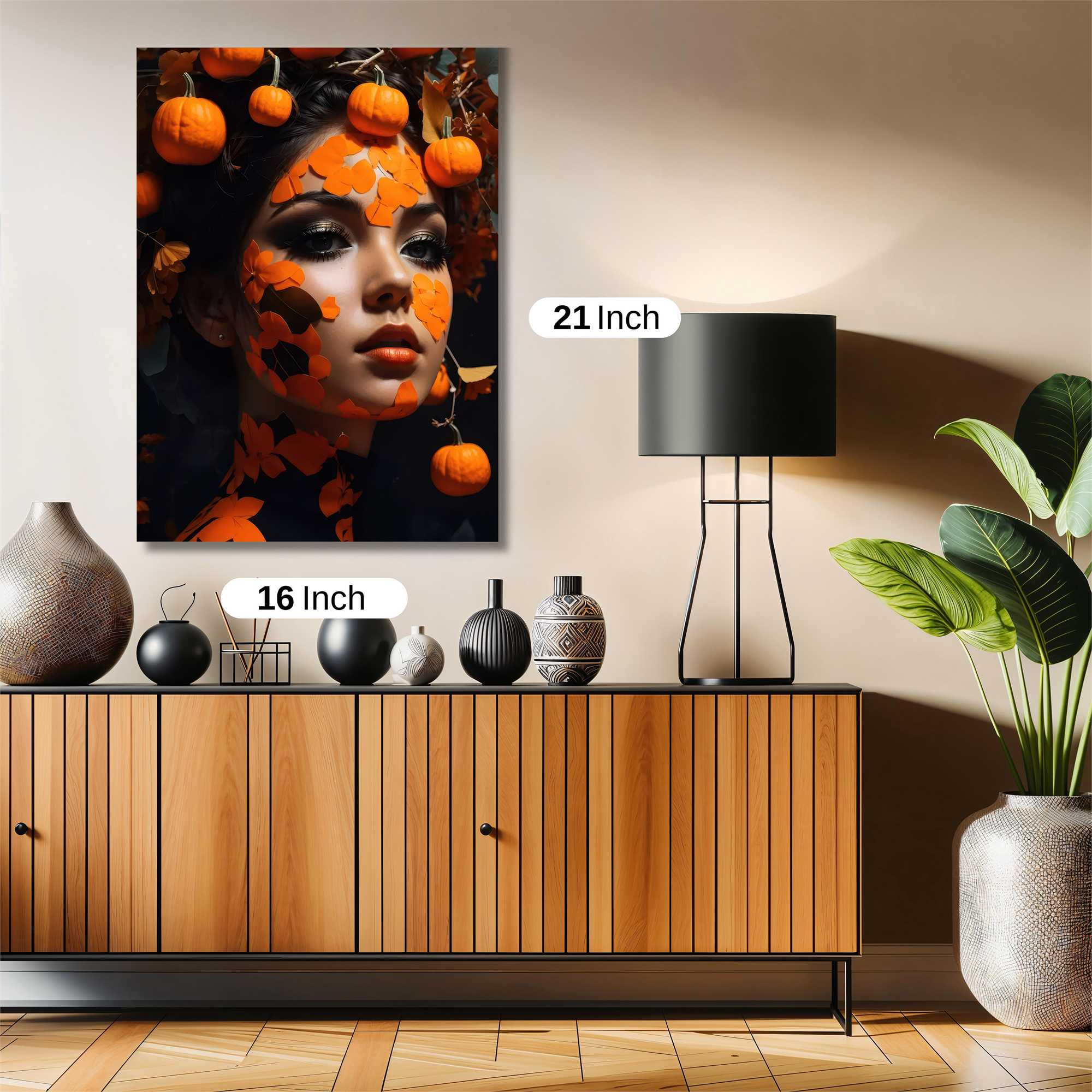 Pumpkin Whimsy Safe Wall Magnetic / M