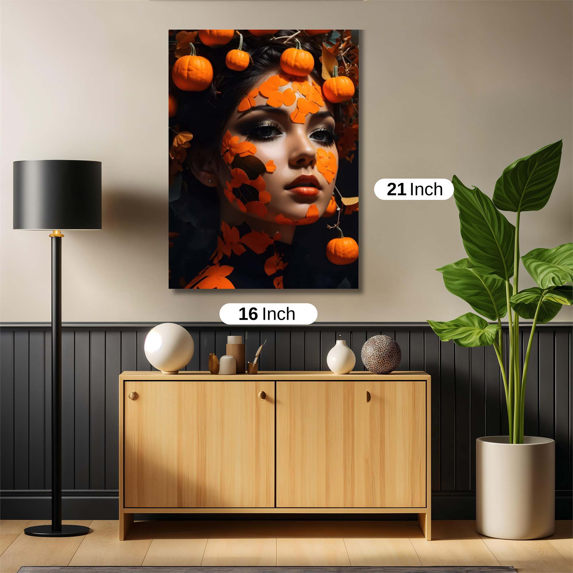 Pumpkin Whimsy Safe Wall Magnetic / M