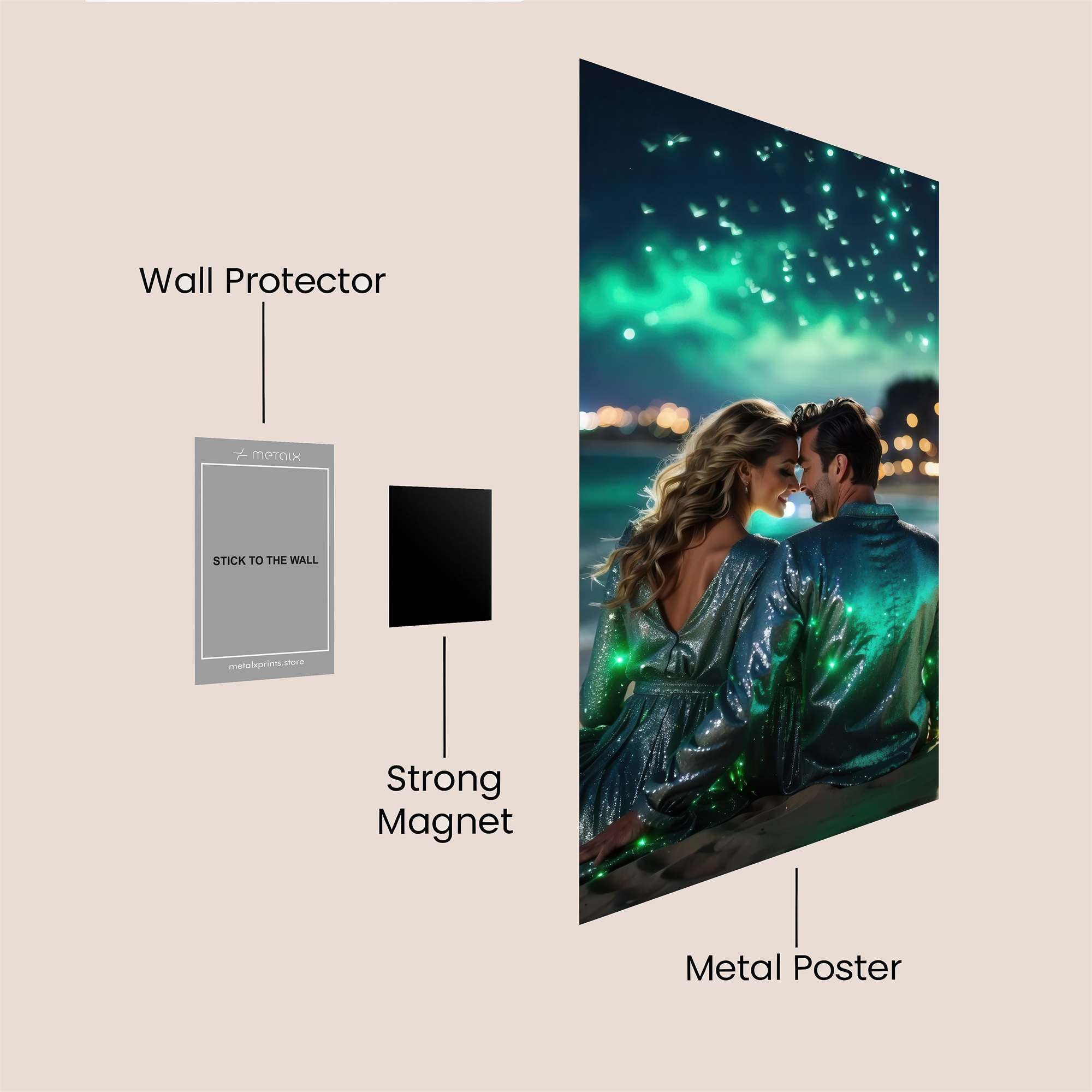 Aurora Love Safe Wall Magnetic / M