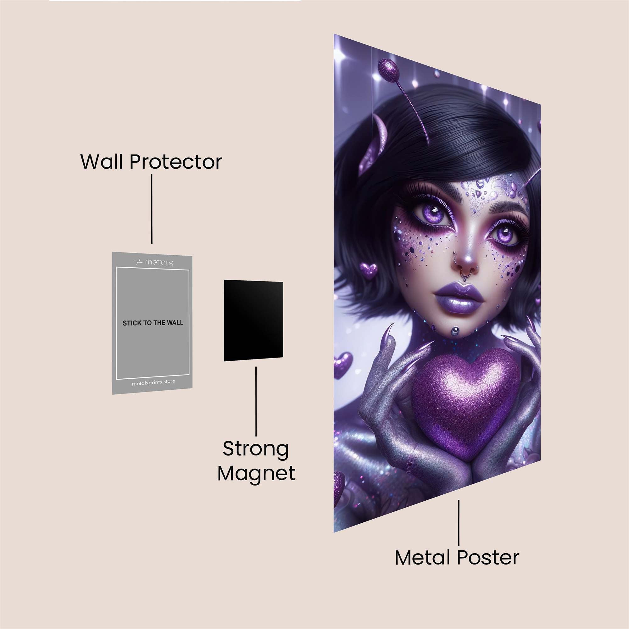 Alien Affection Safe Wall Magnetic / M