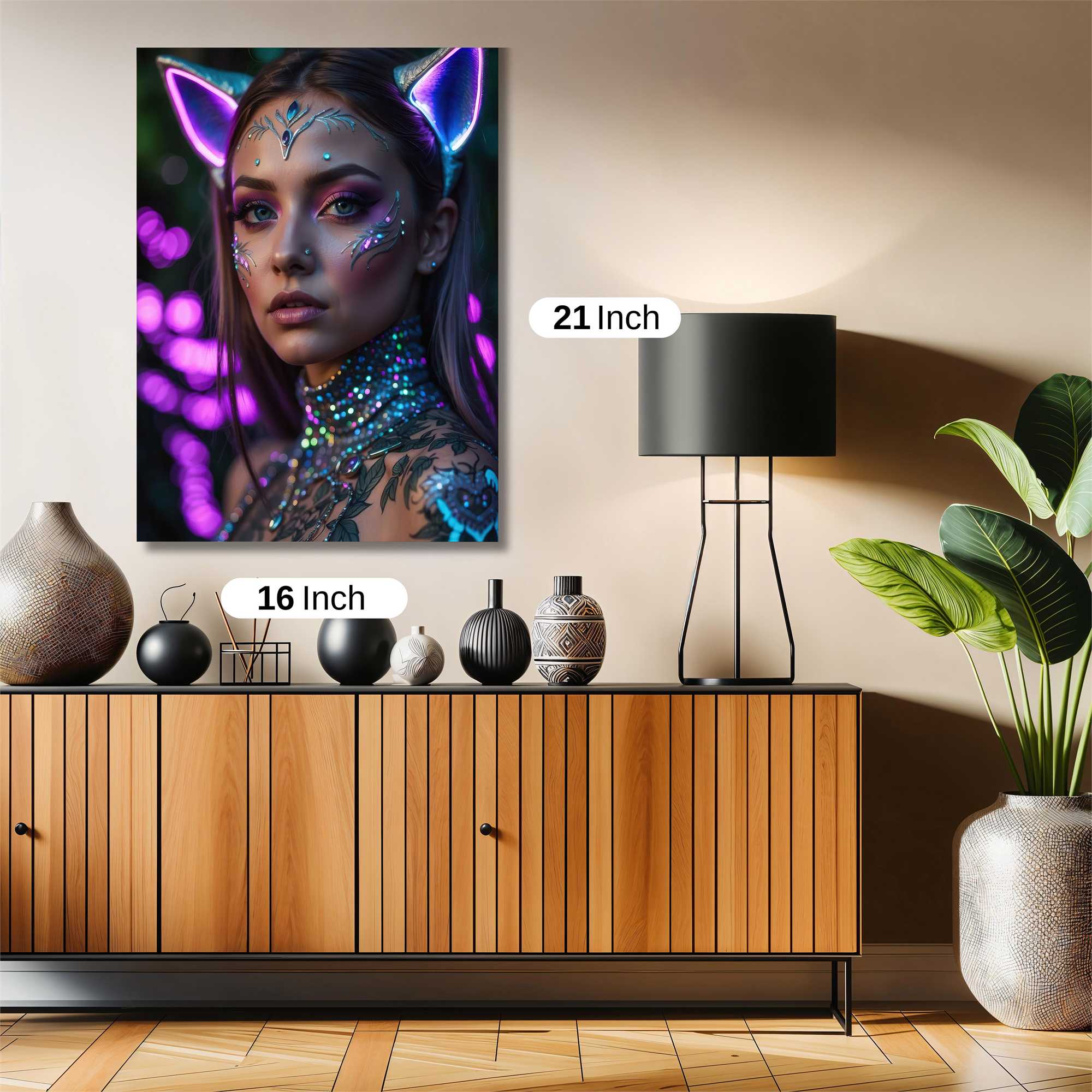 Neon Enchantress Safe Wall Magnetic / M