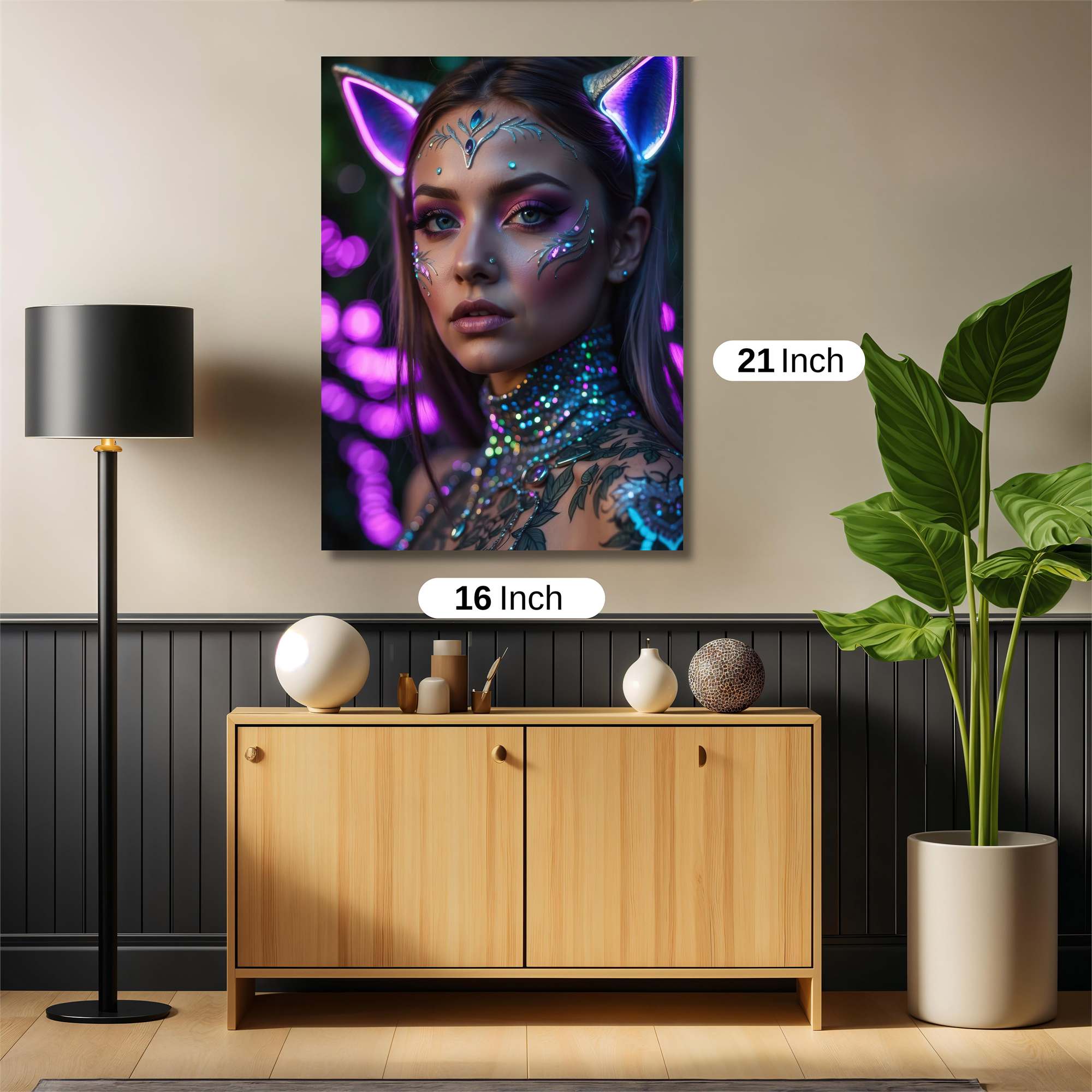Neon Enchantress Safe Wall Magnetic / M