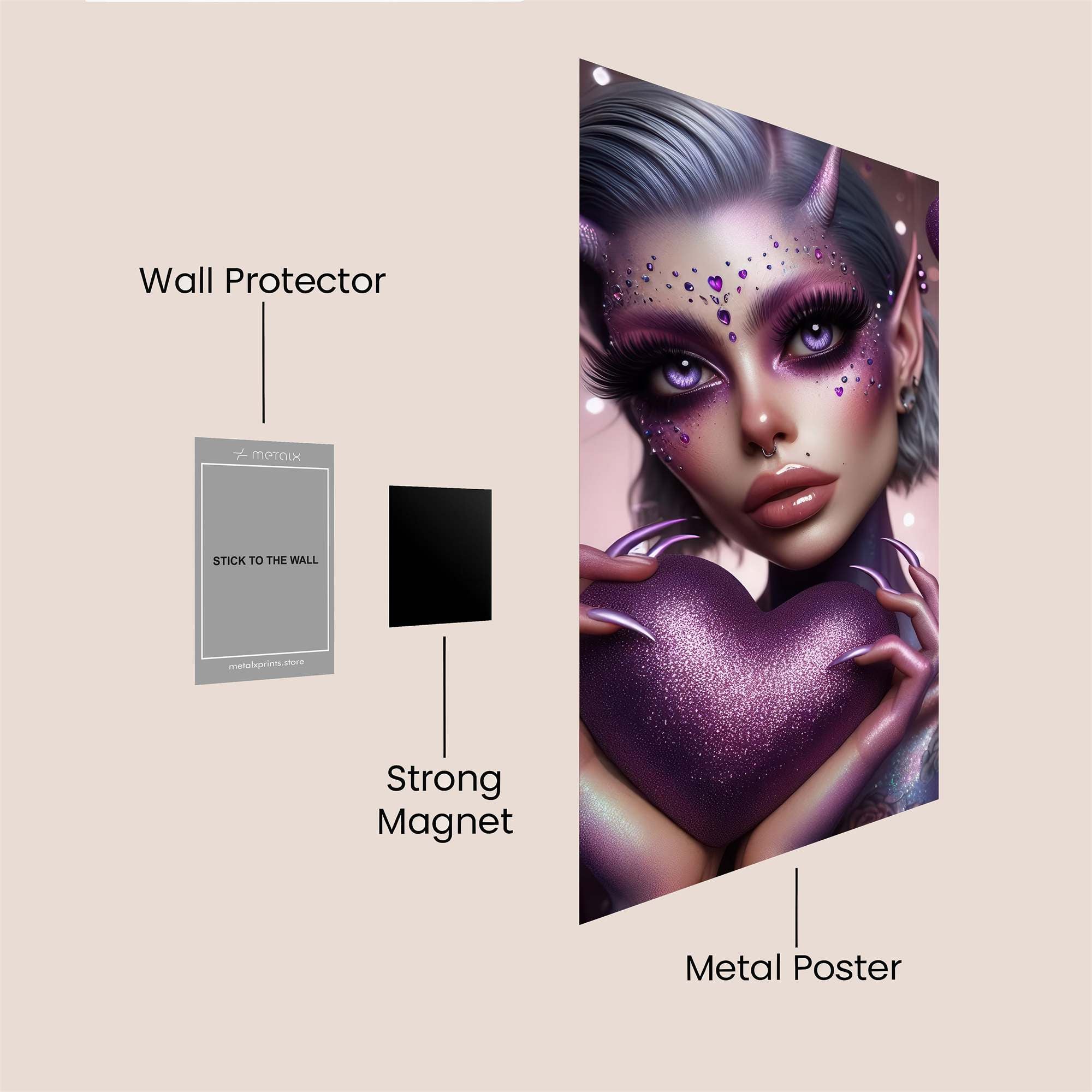 Devilish Affection Safe Wall Magnetic / M