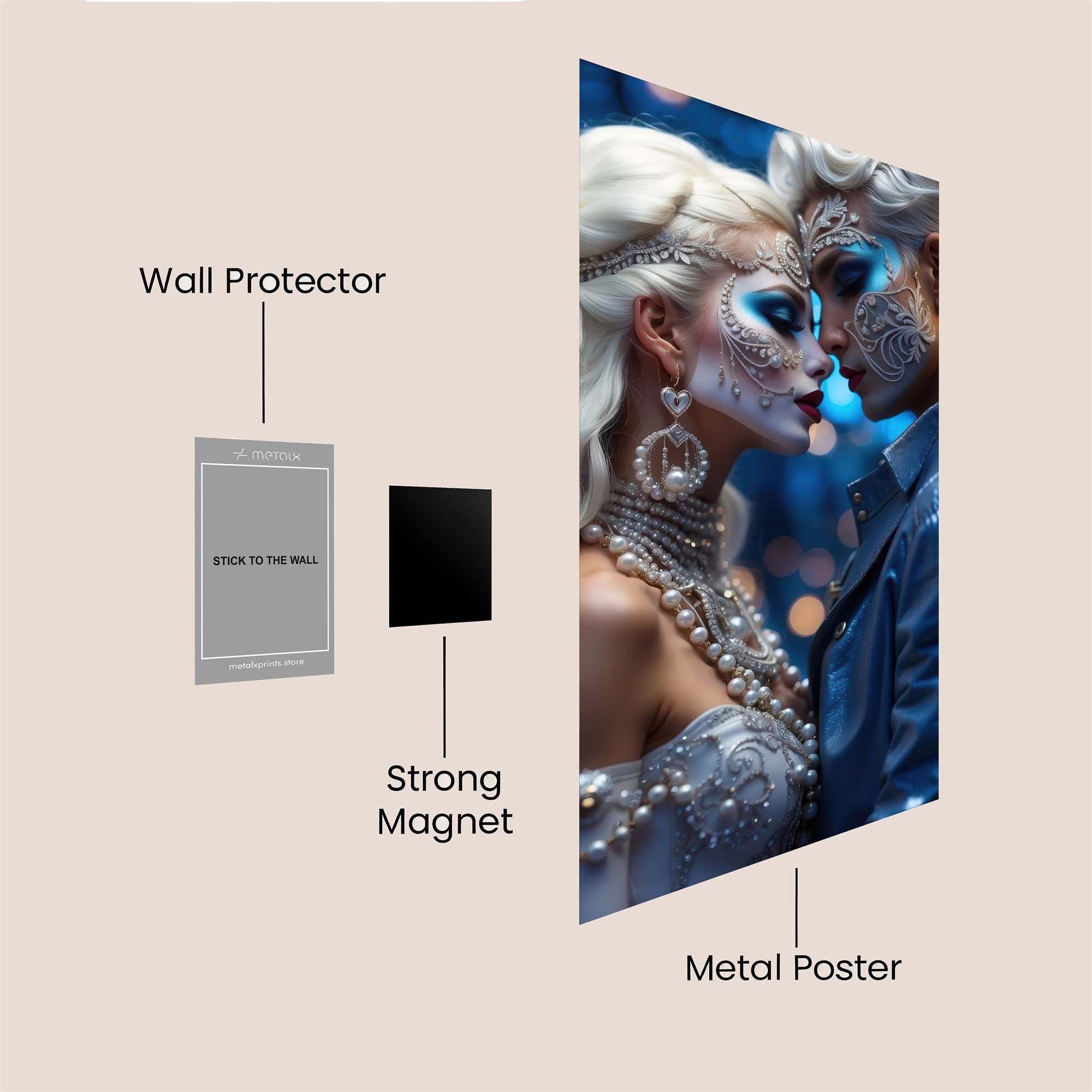 Frosty Romance Safe Wall Magnetic / M