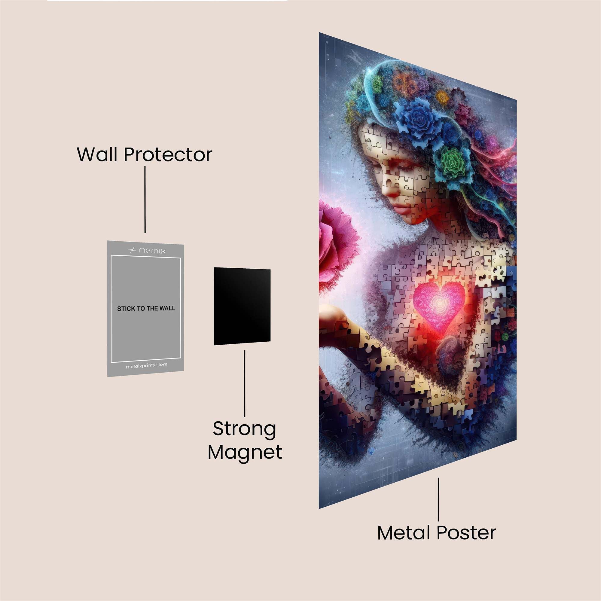 Digital Love Safe Wall Magnetic / M