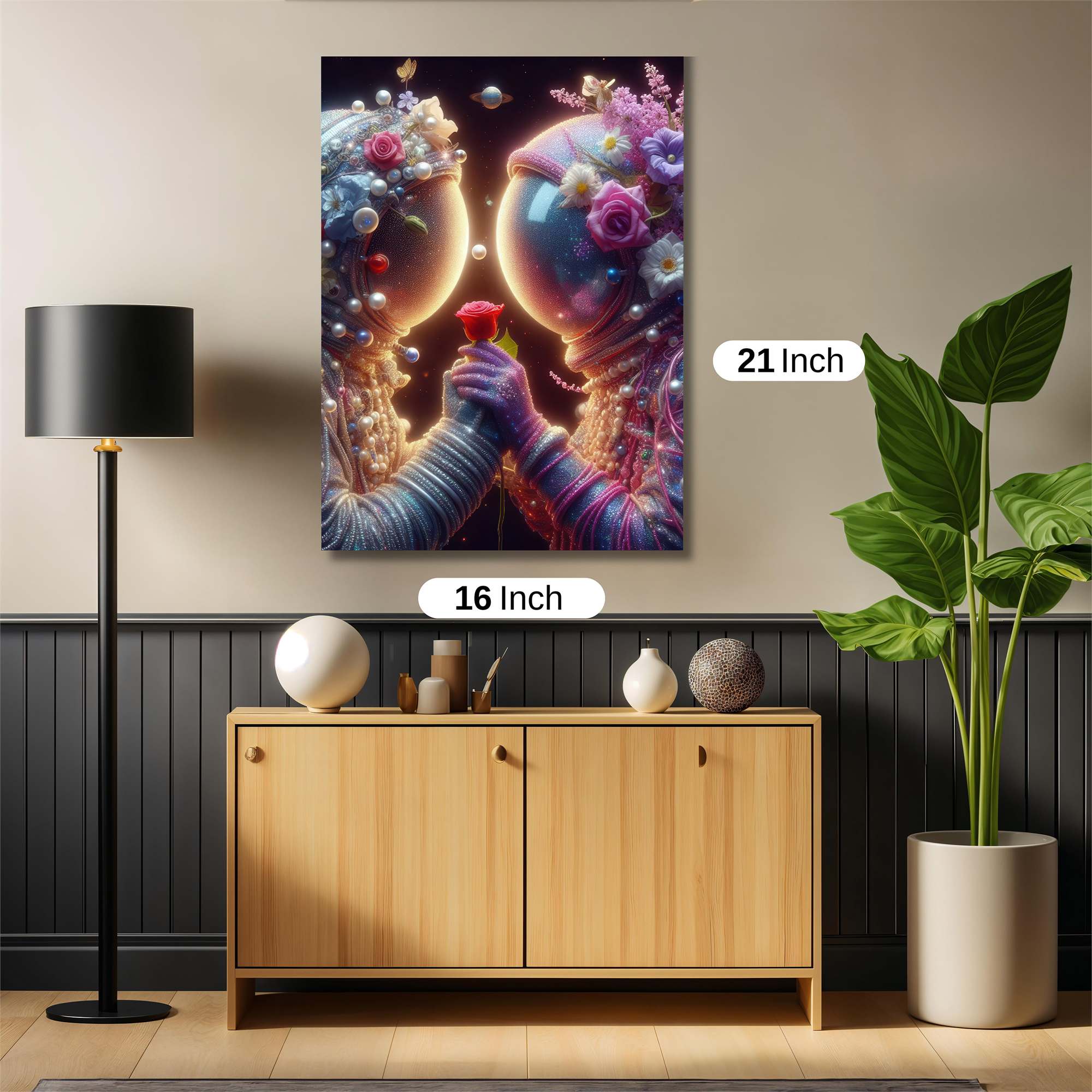 Astronaut Romance Safe Wall Magnetic / M