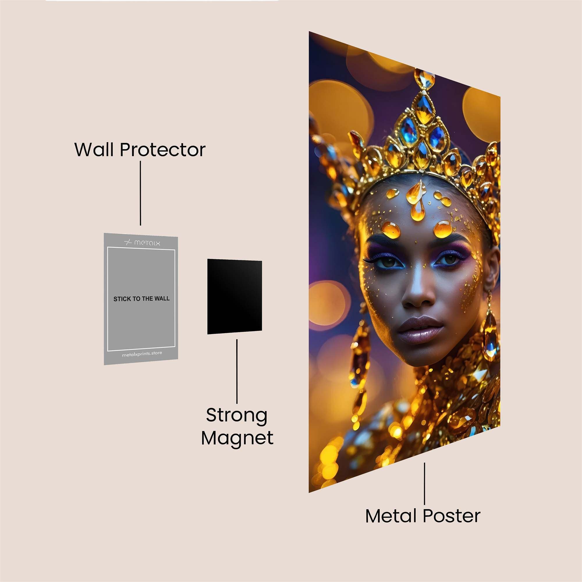 Golden Majesty Safe Wall Magnetic / M