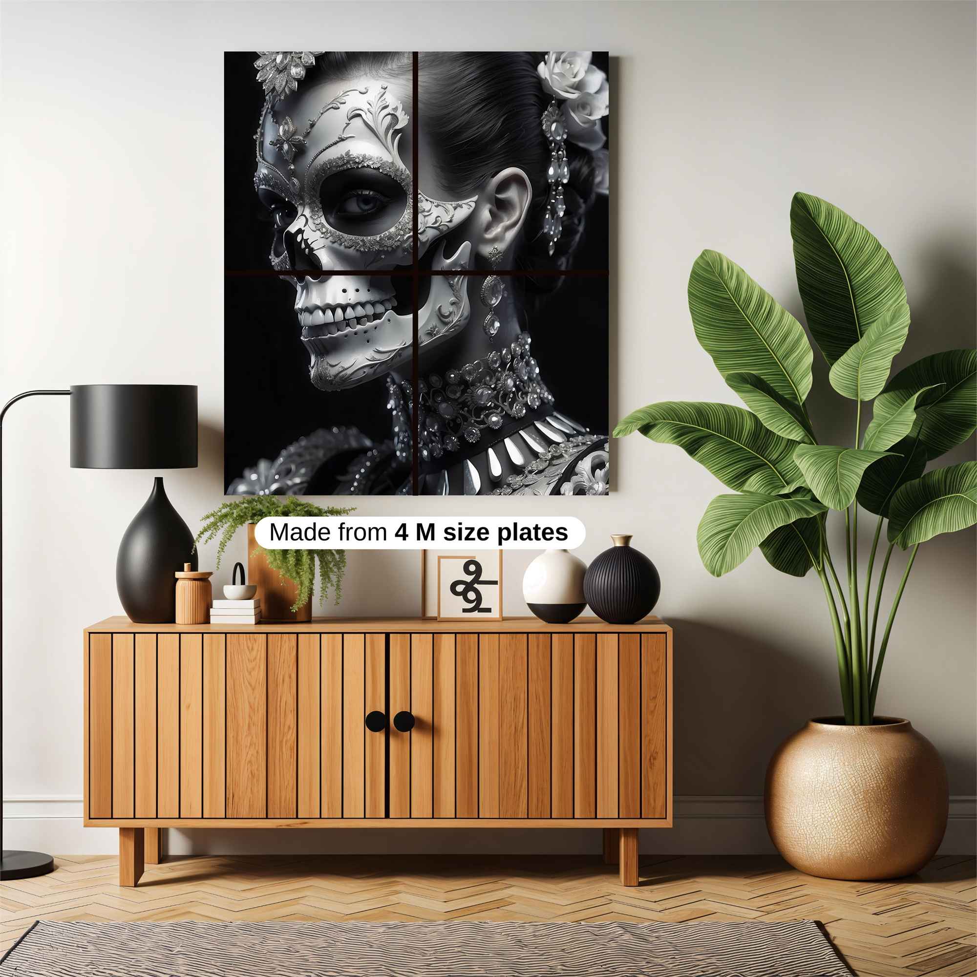 Skull Elegance Safe Wall Magnetic / M