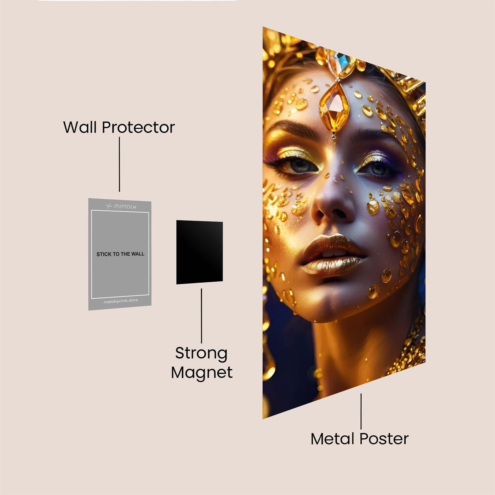 Golden Majesty Safe Wall Magnetic / M