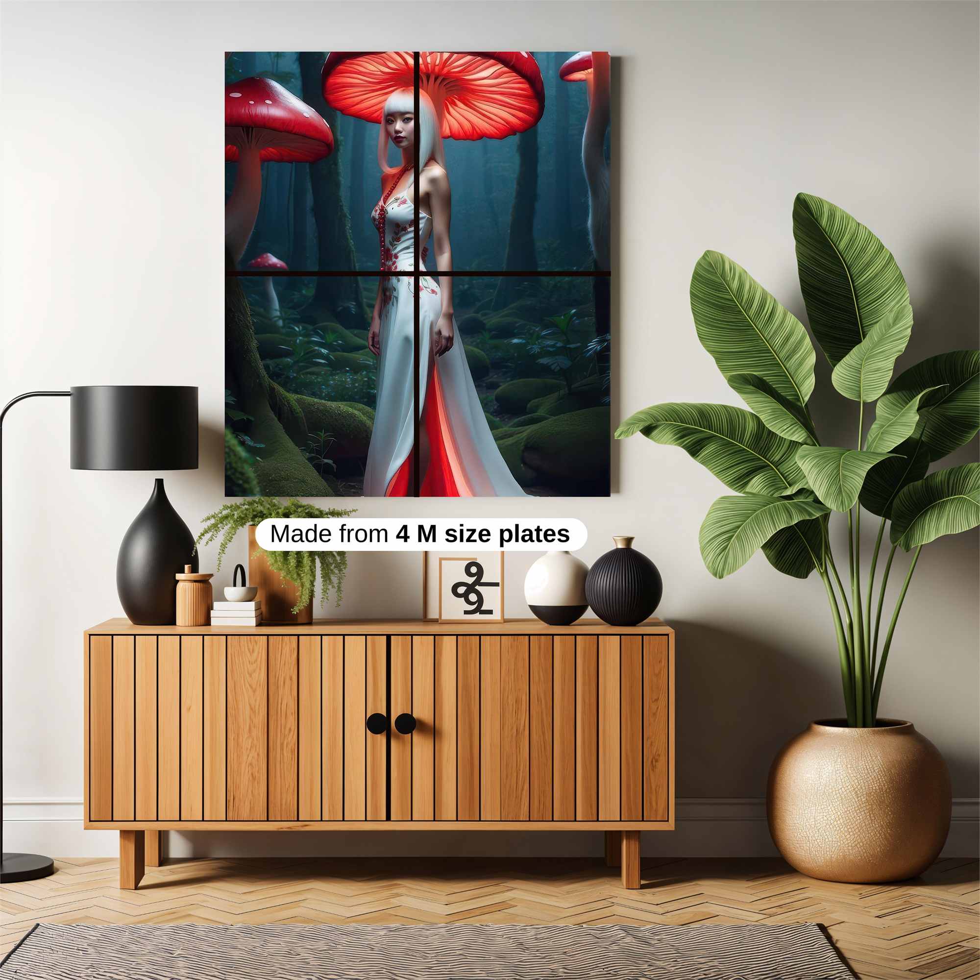 Mushroom Enchantment Safe Wall Magnetic / M