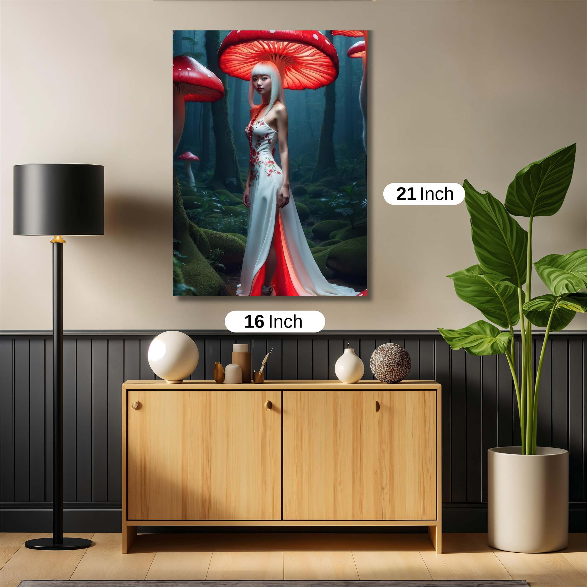 Mushroom Enchantment Safe Wall Magnetic / M