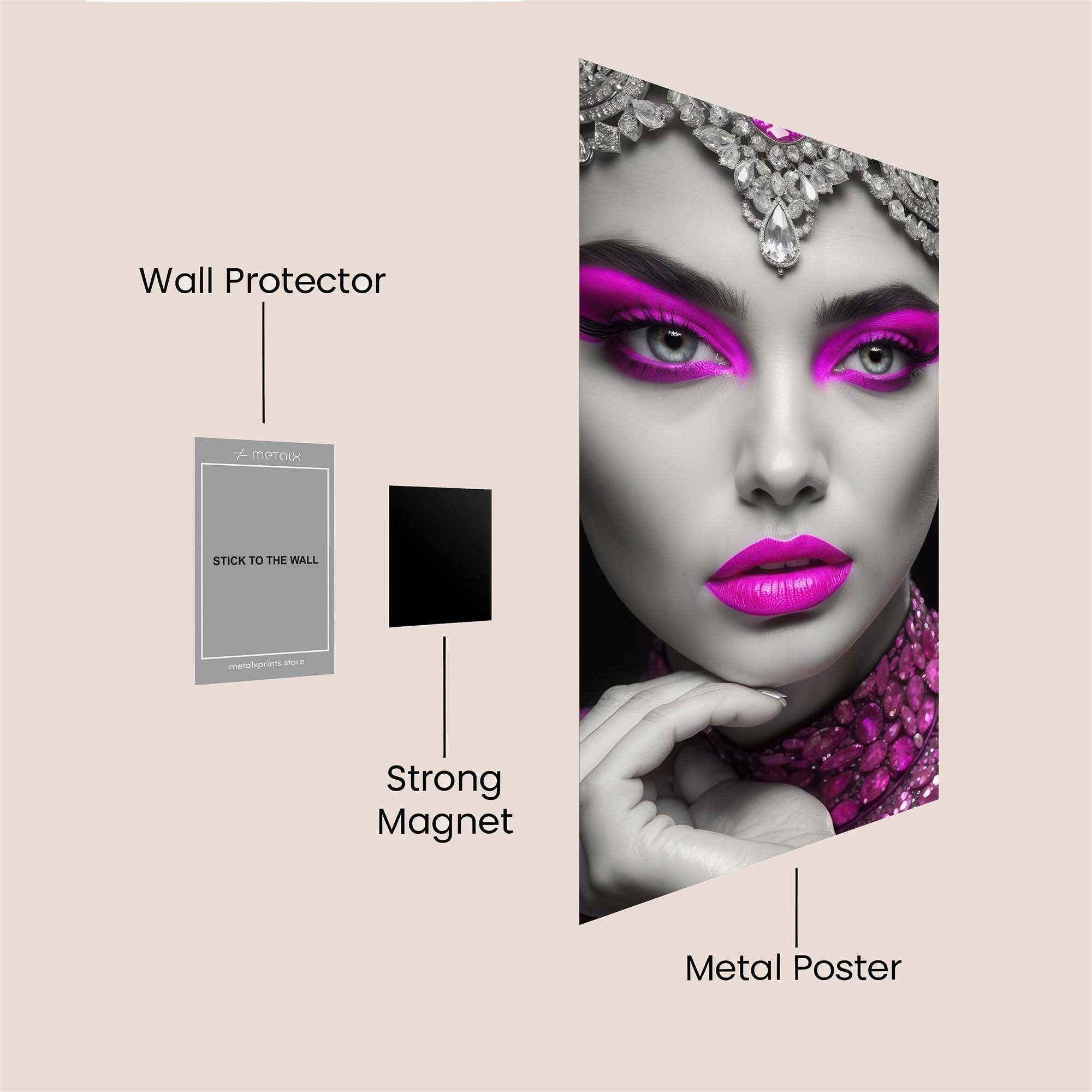 Queen Regal Safe Wall Magnetic / M