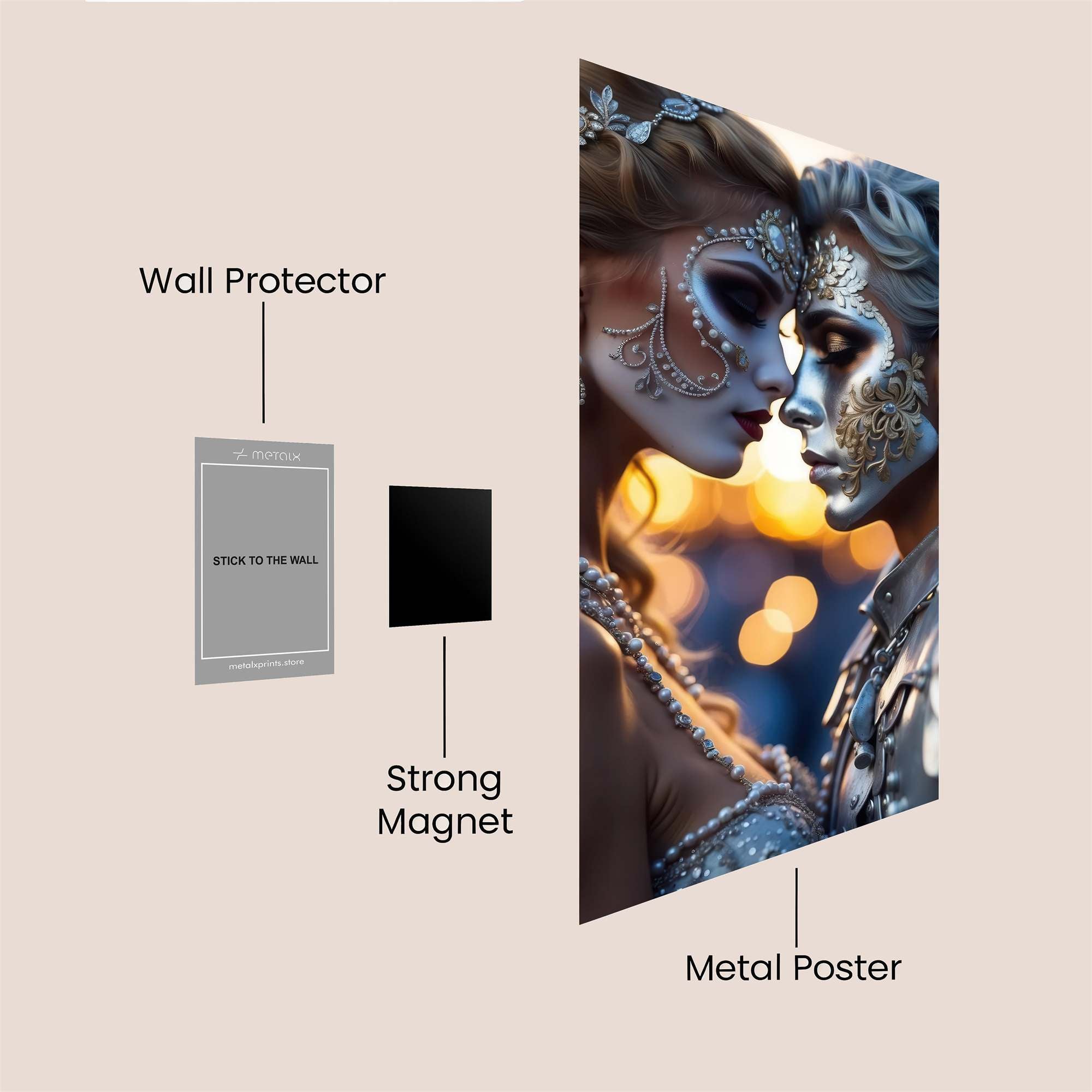 Lunar Embrace Safe Wall Magnetic / M