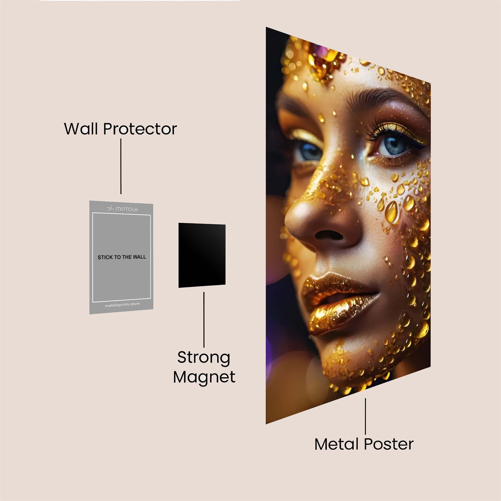 Golden Enchantment Safe Wall Magnetic / M