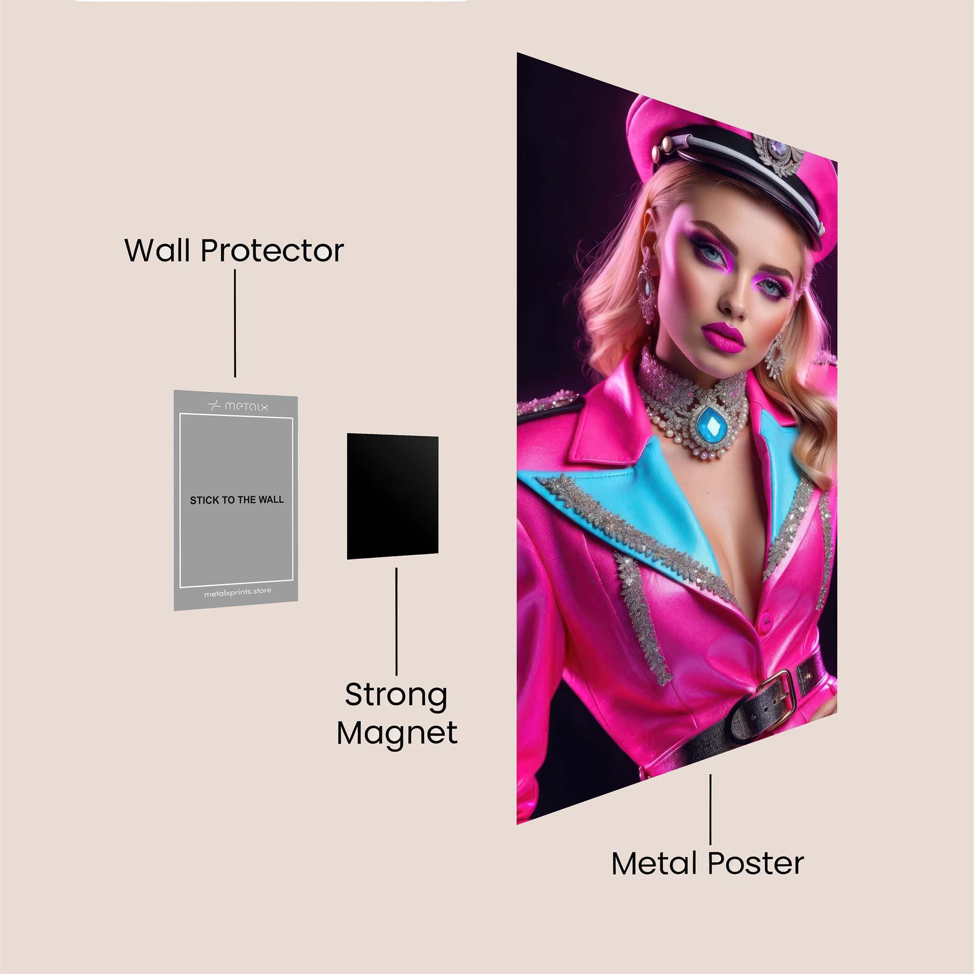 Neon Empress Safe Wall Magnetic / M