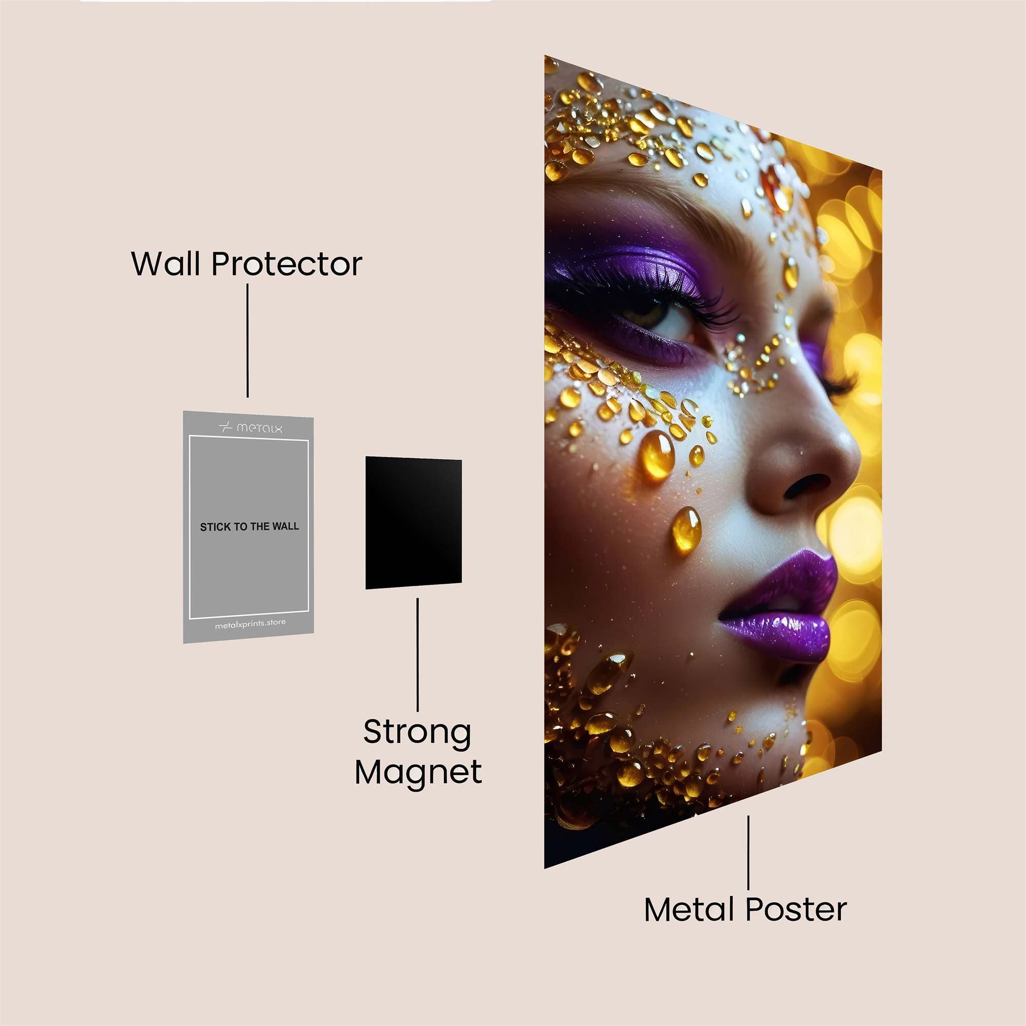 Gilded Enigma Safe Wall Magnetic / M