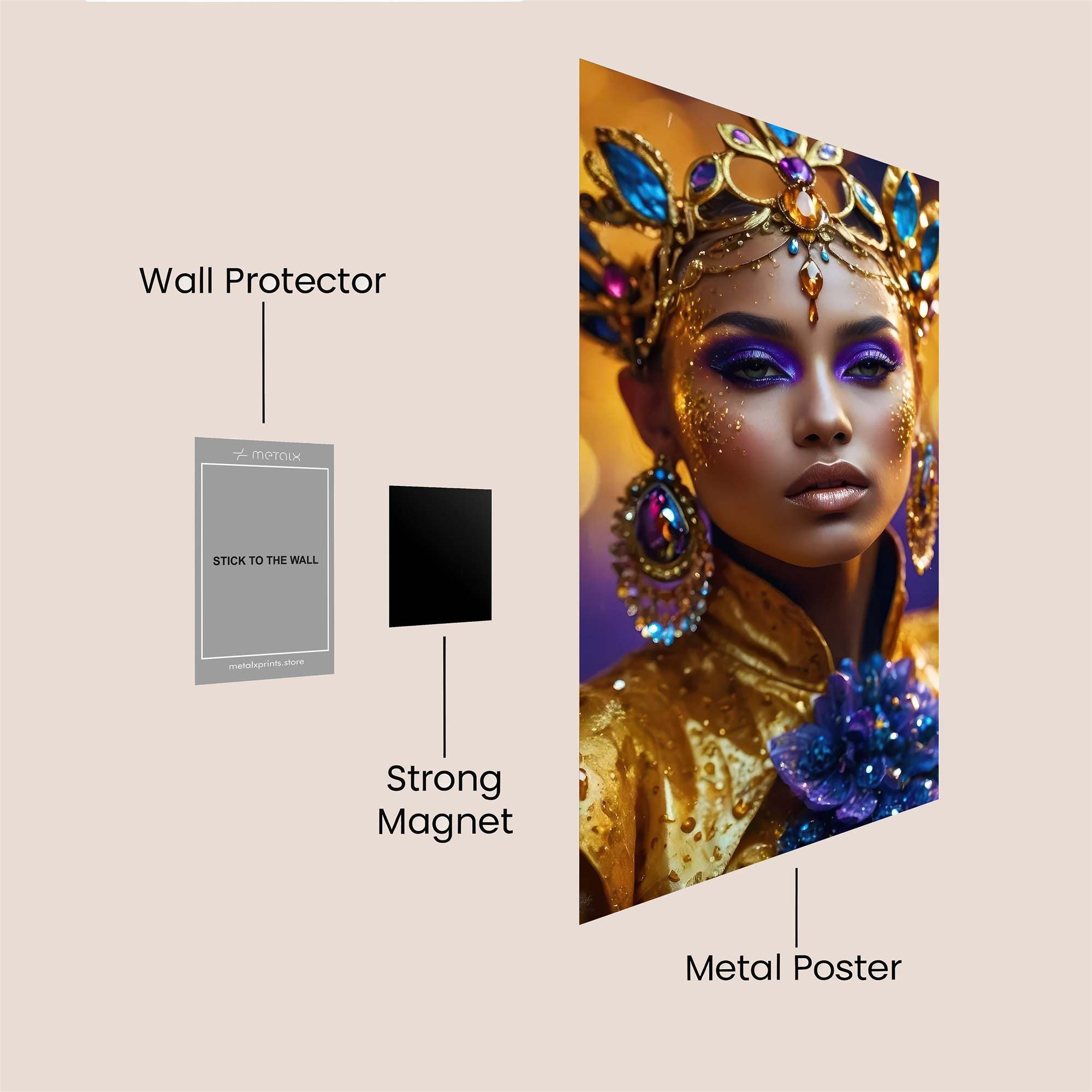 Queenly Radiance Safe Wall Magnetic / M