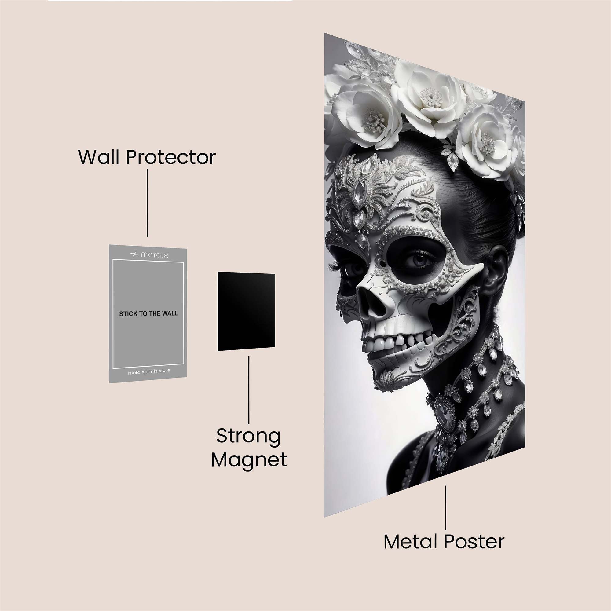 Elegant Death Safe Wall Magnetic / M