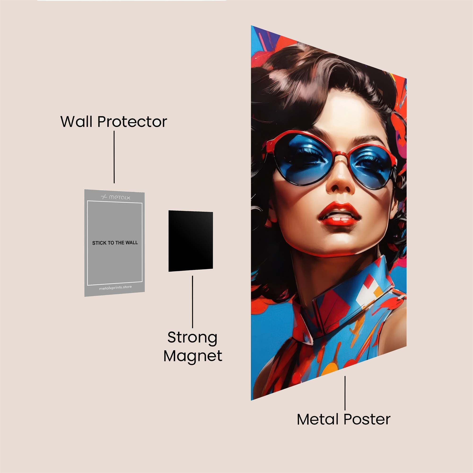 Vibrant Vogue Safe Wall Magnetic / M