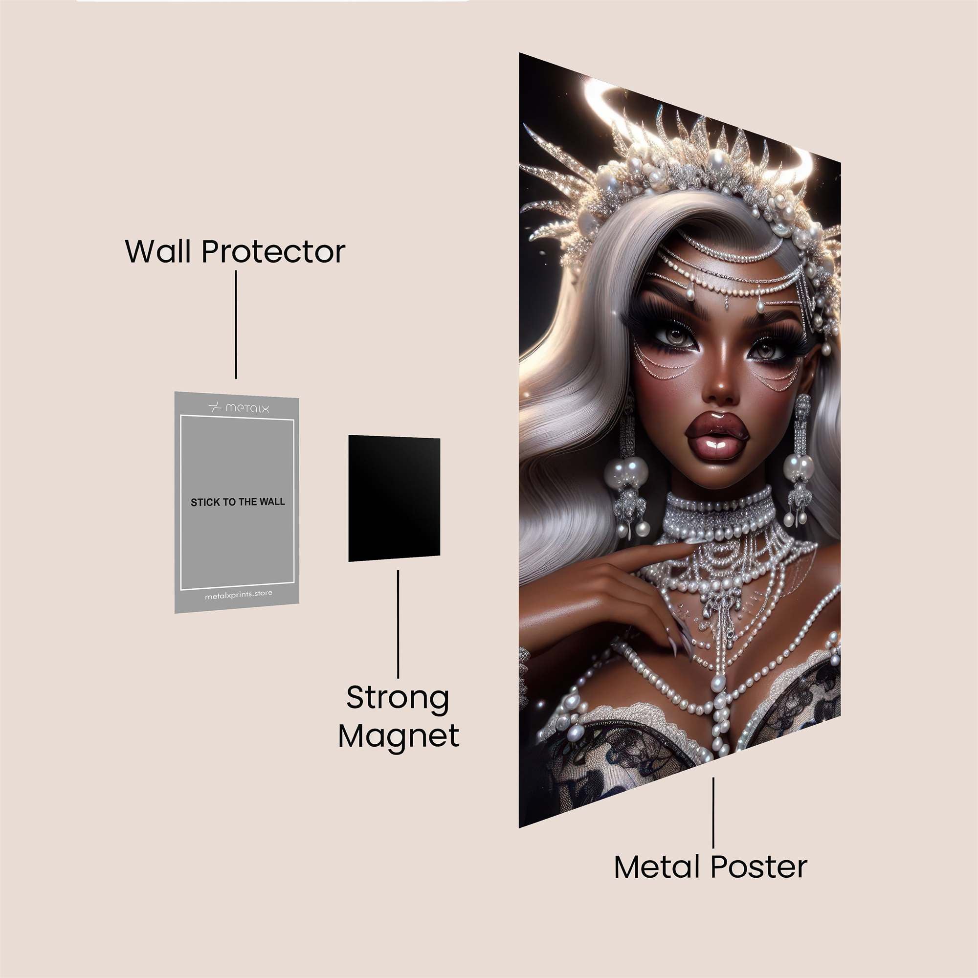 Celestial Elegance Safe Wall Magnetic / M