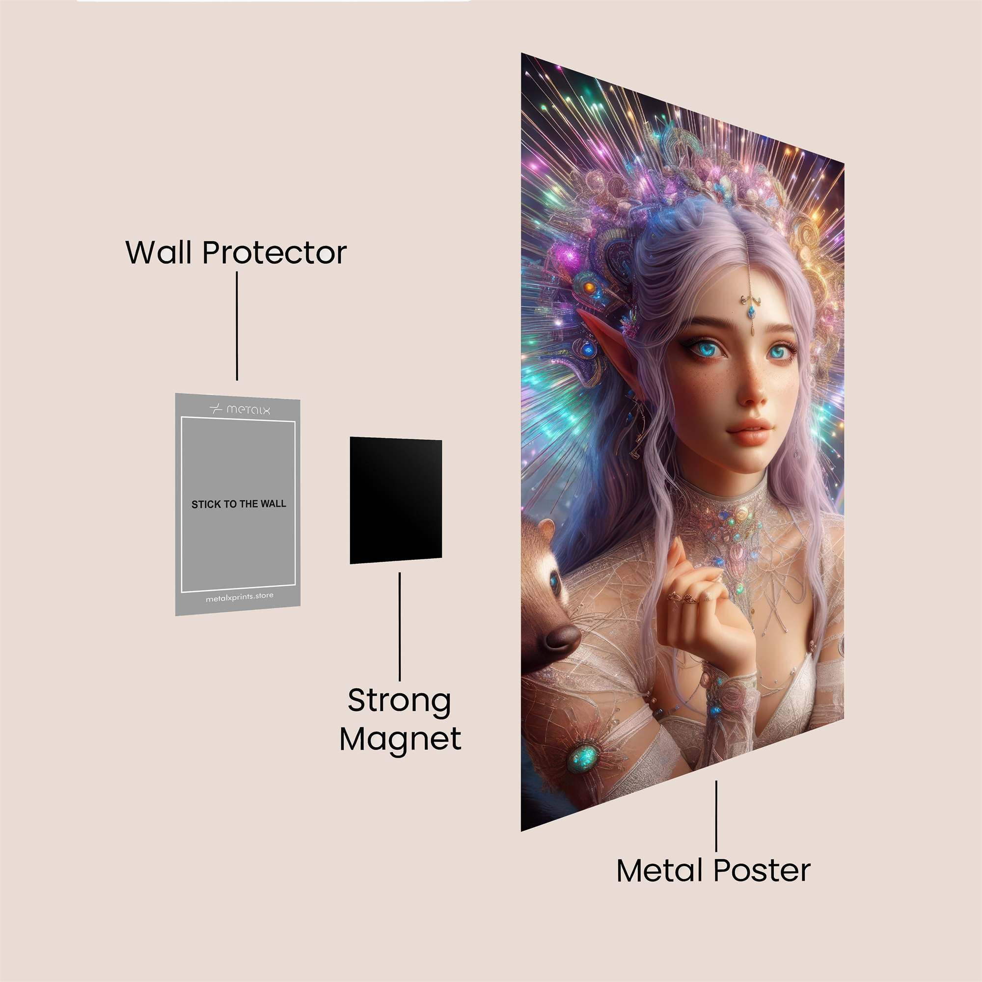 Cosmic Enchantment Safe Wall Magnetic / M