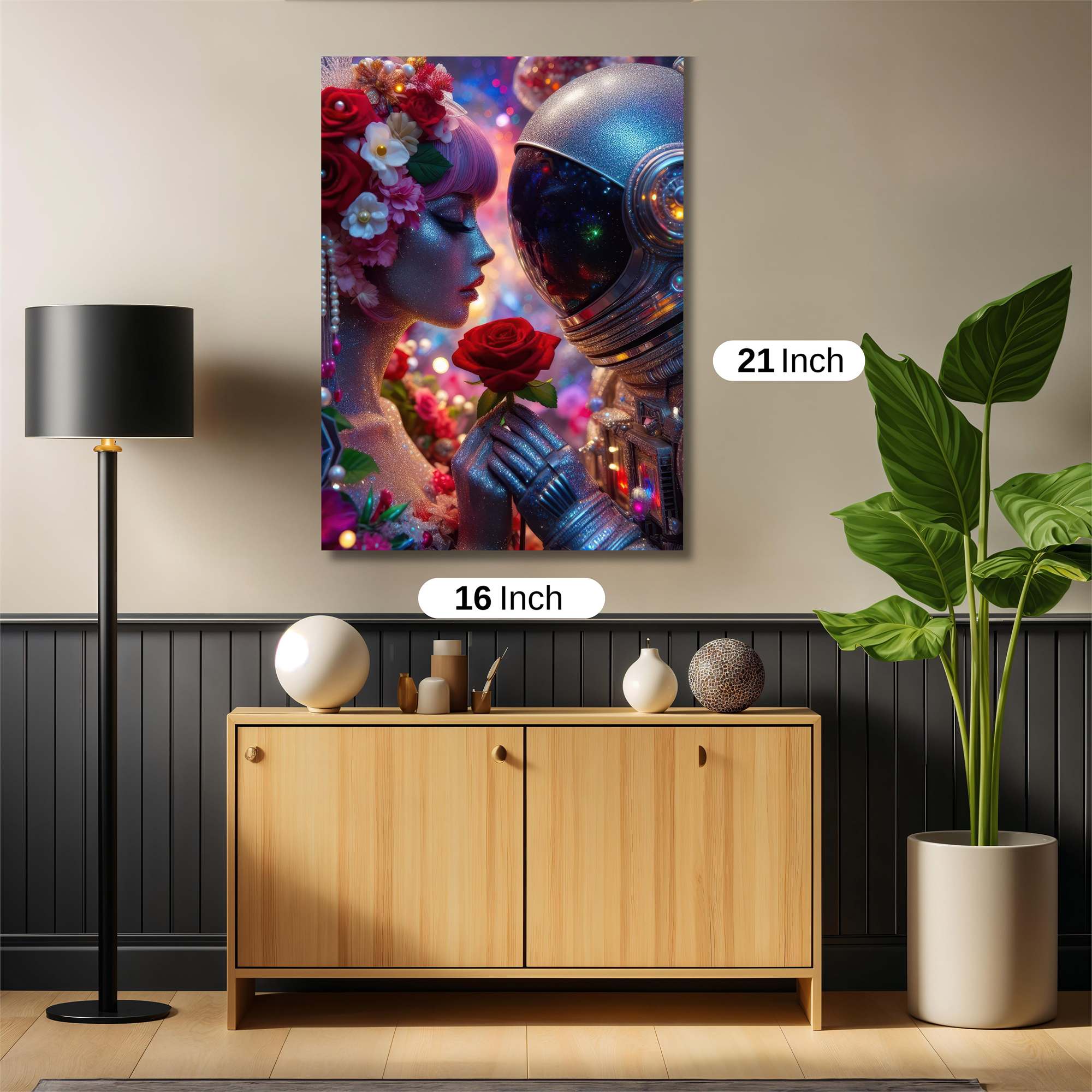 Floral Romance Safe Wall Magnetic / M