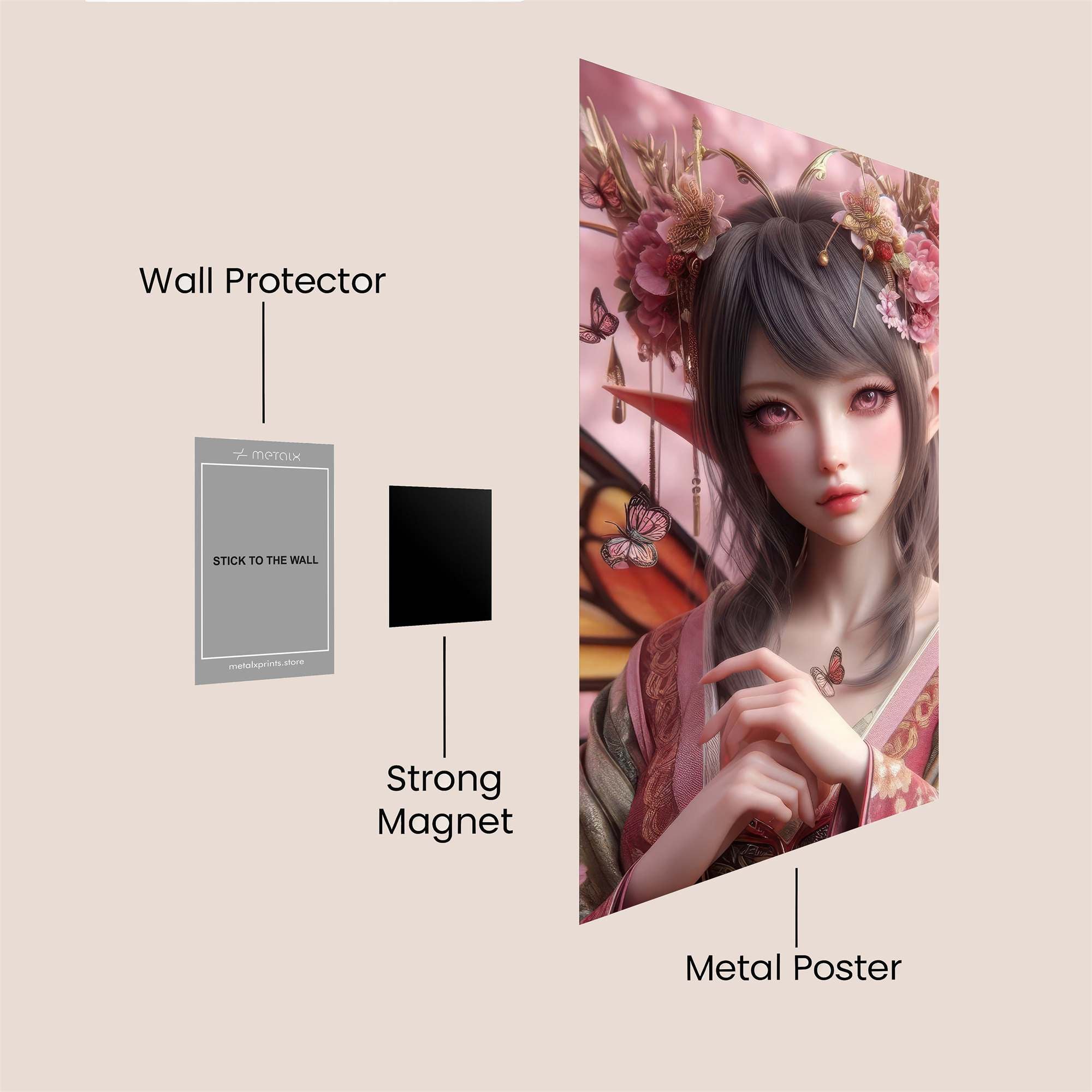 Fairy Whimsy Safe Wall Magnetic / M