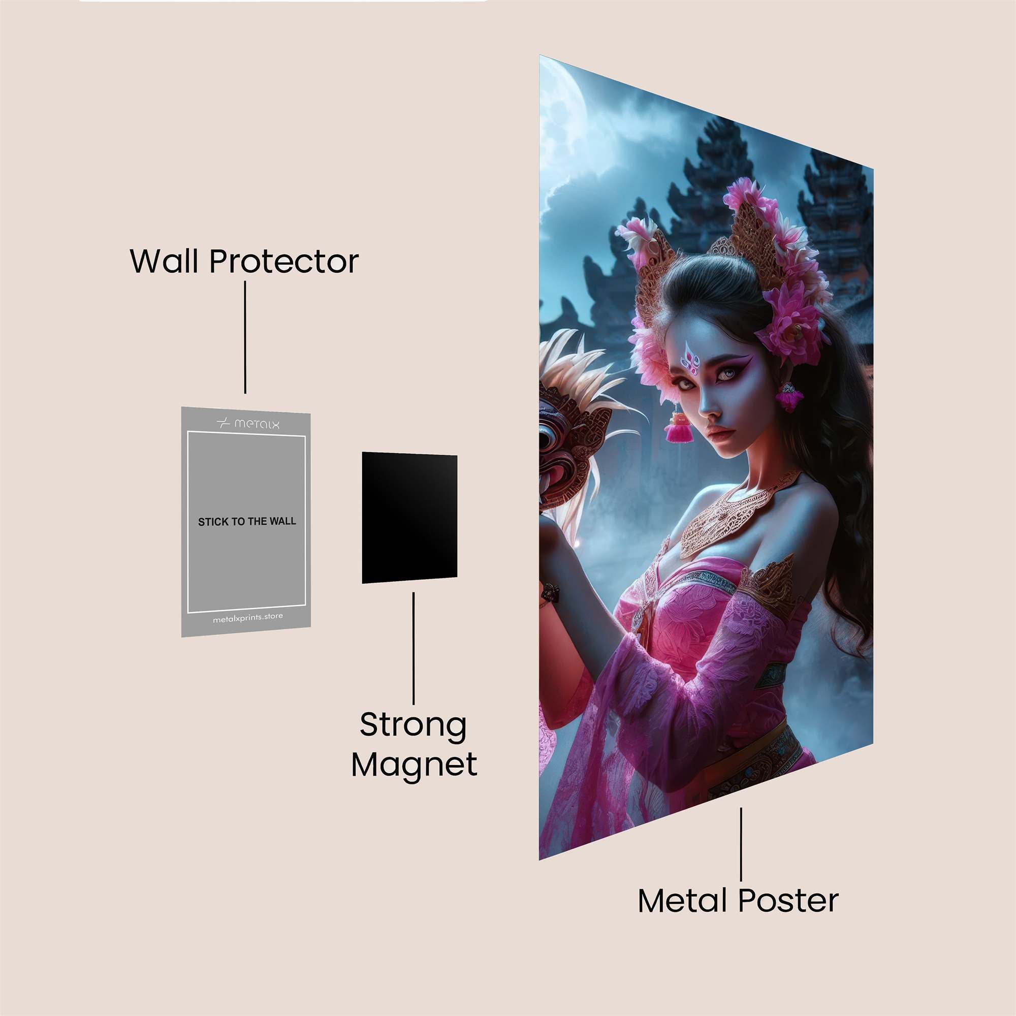 Balinese Enchantment Safe Wall Magnetic / M