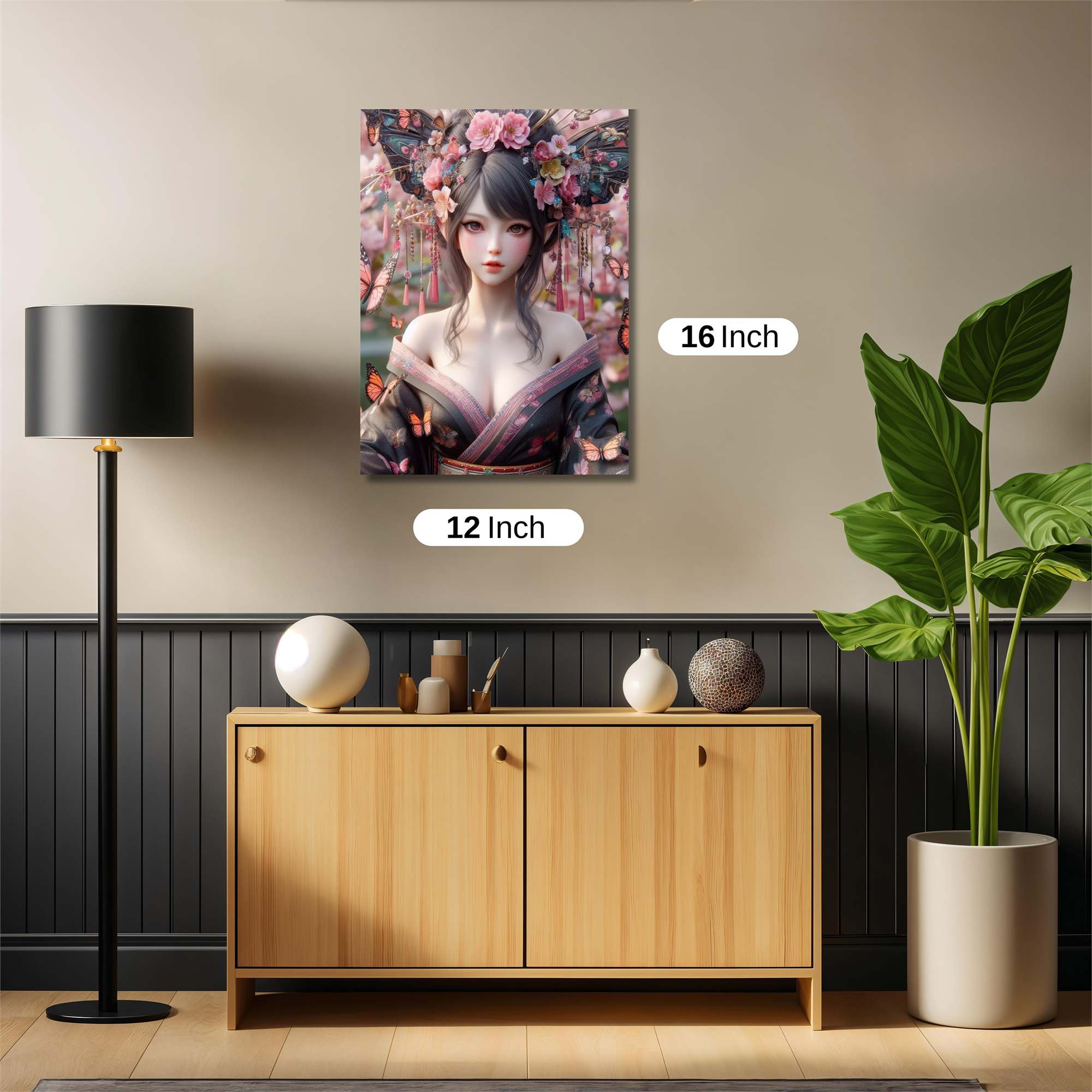 Butterfly Elegance Safe Wall Magnetic / M