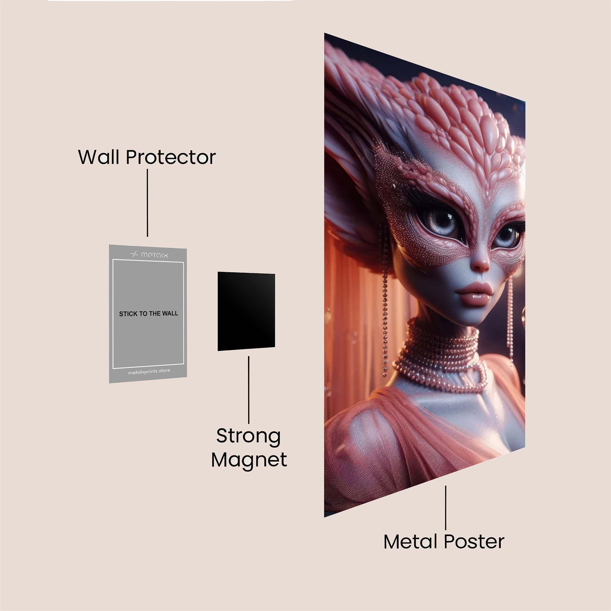Alien Enigma Safe Wall Magnetic / M