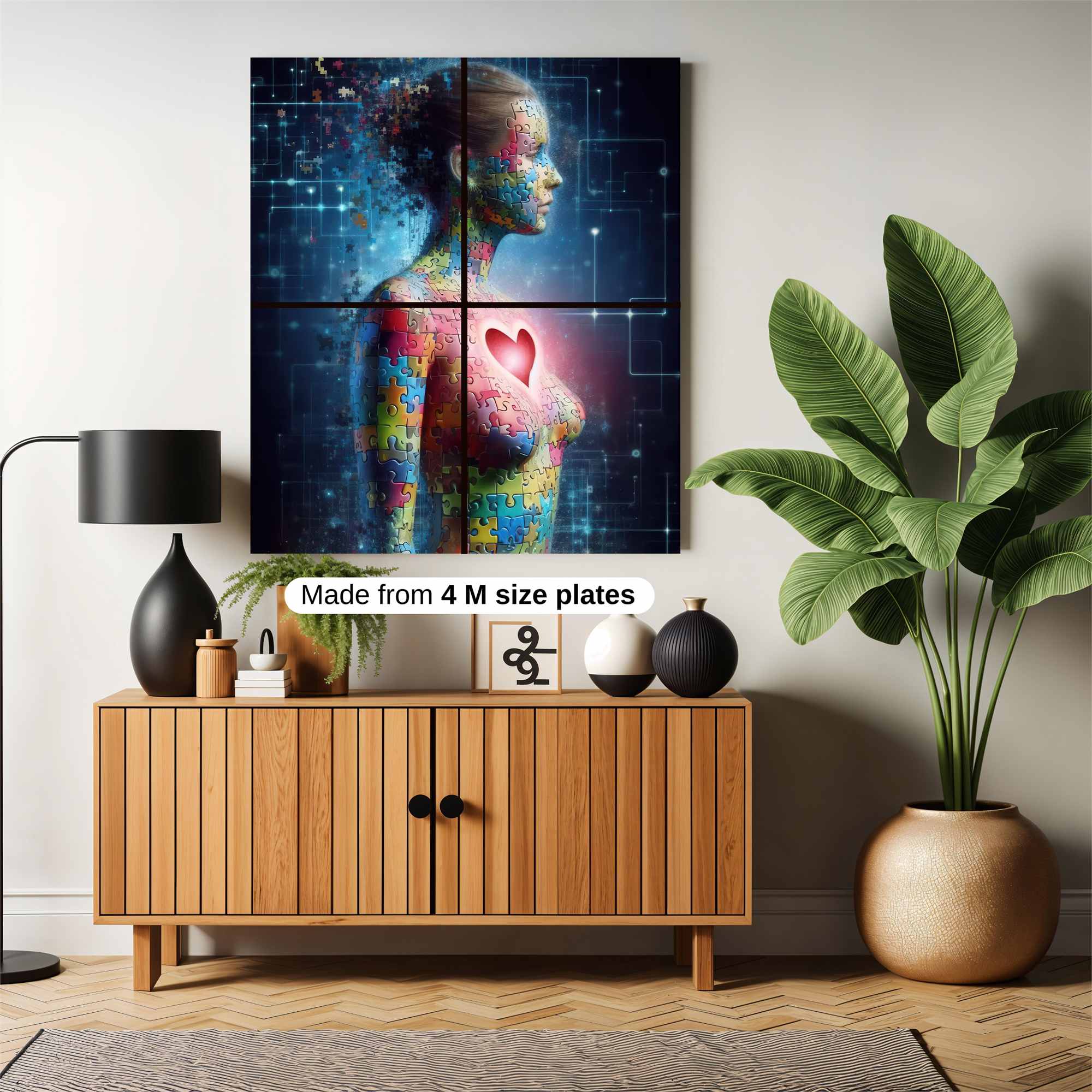 Puzzle Serenity Safe Wall Magnetic / M