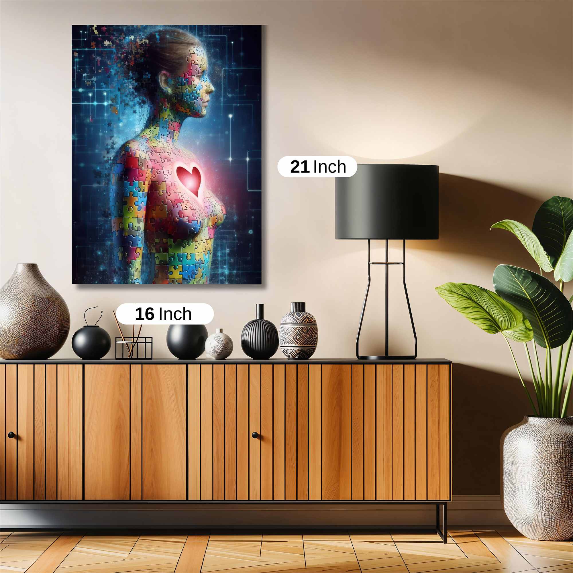 Puzzle Serenity Safe Wall Magnetic / M
