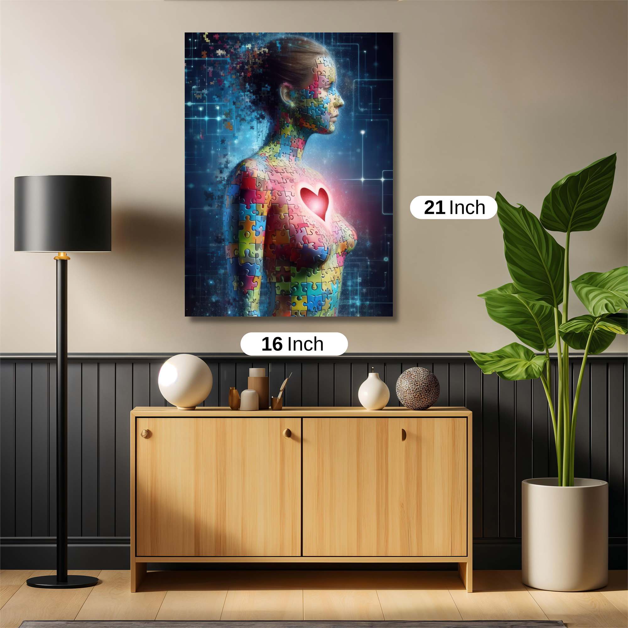 Puzzle Serenity Safe Wall Magnetic / M