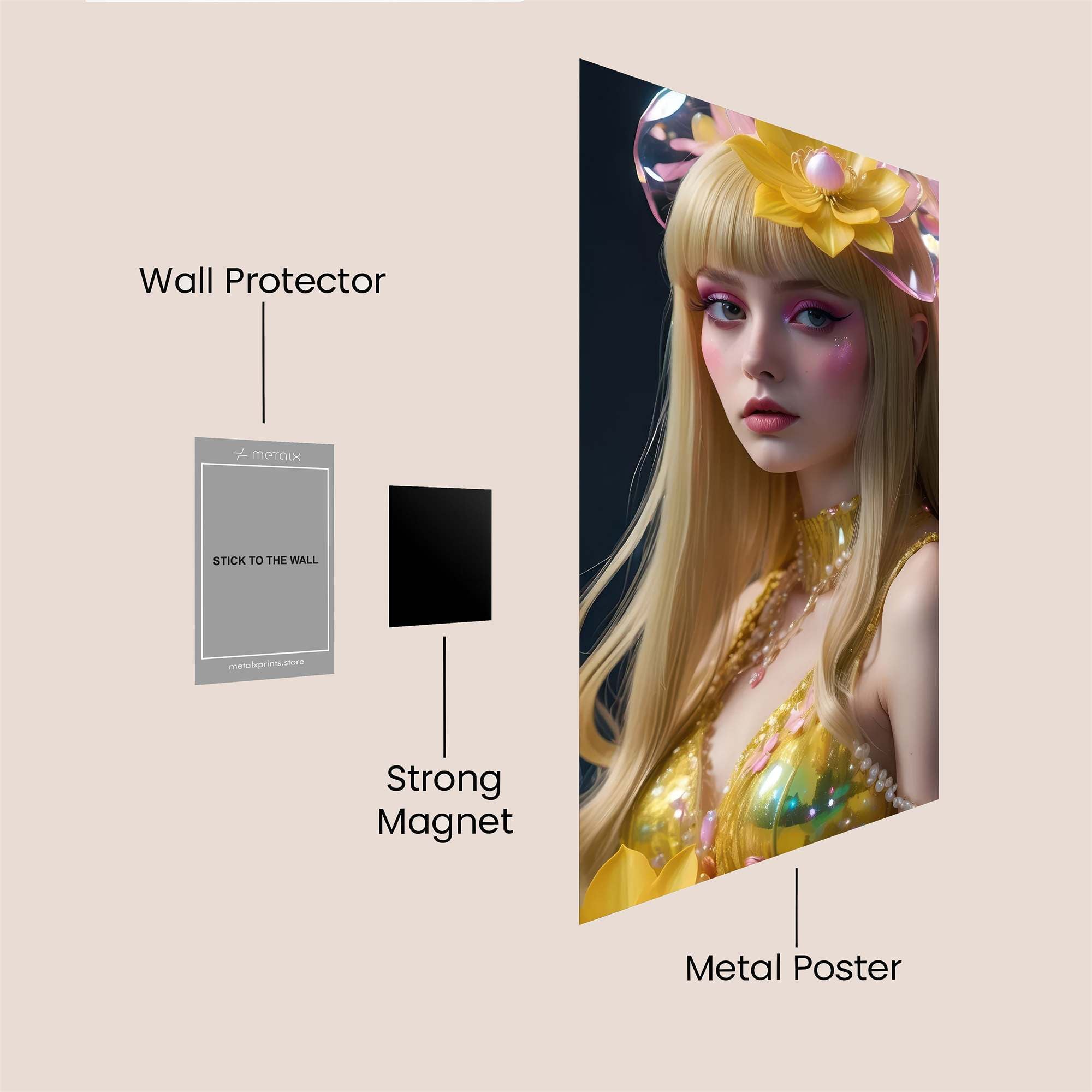 Floral Dream Safe Wall Magnetic / M