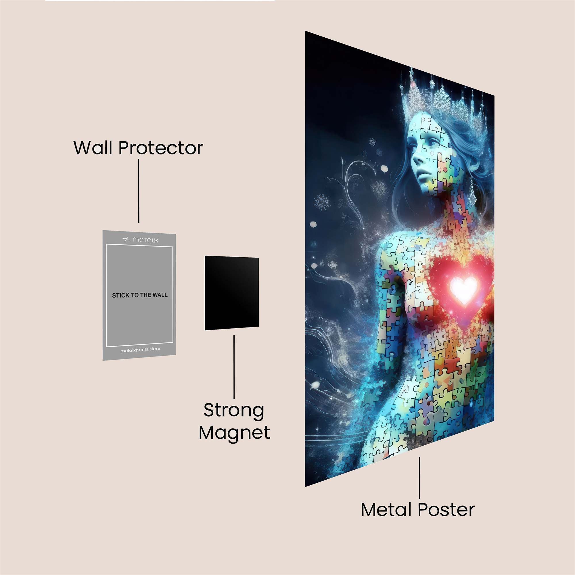 Puzzle Enigma Safe Wall Magnetic / M