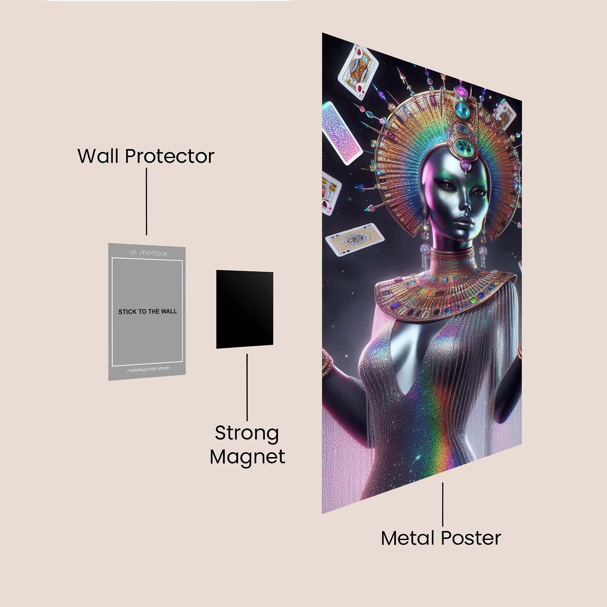 Mystic Aura Safe Wall Magnetic / M