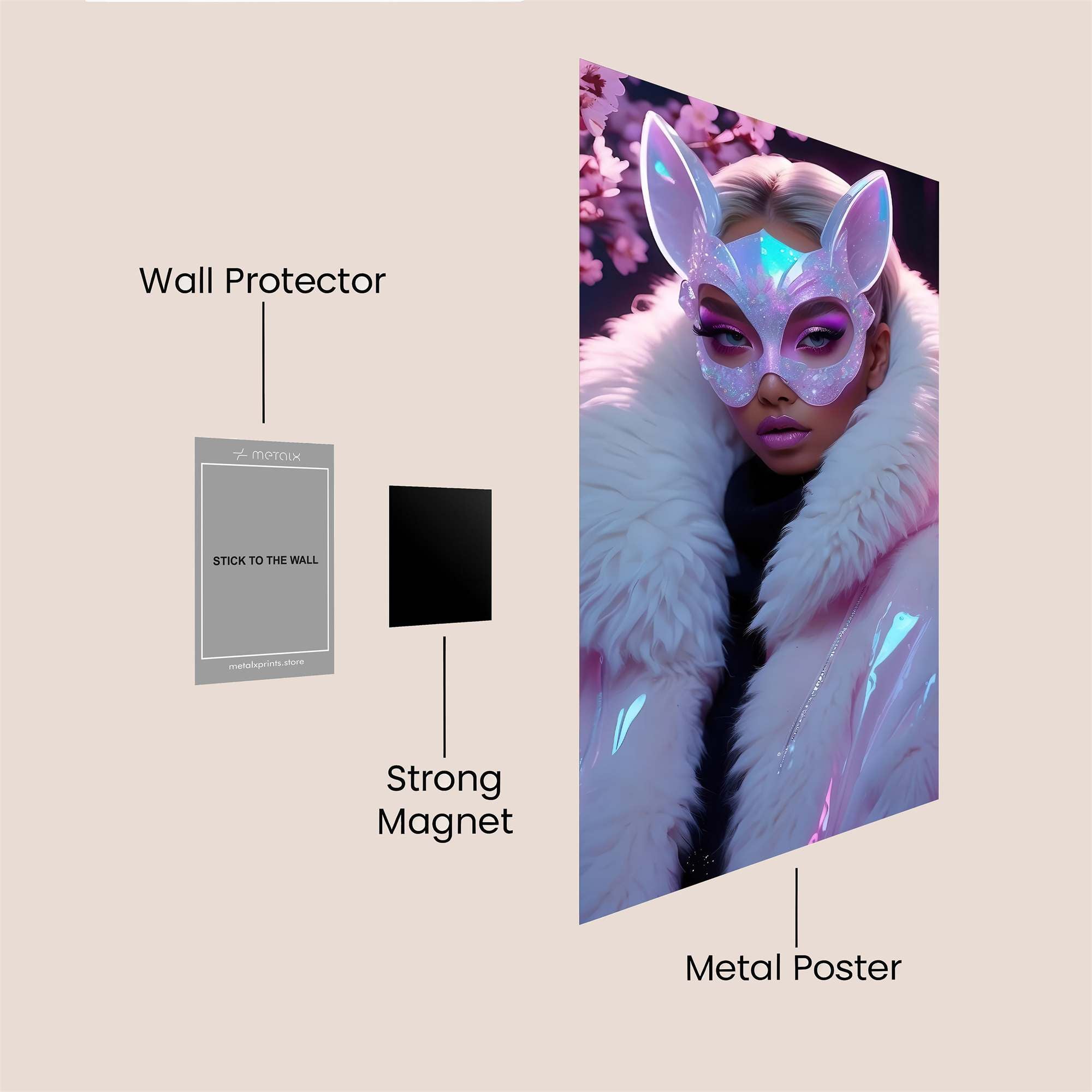 Feline Enigma Safe Wall Magnetic / M