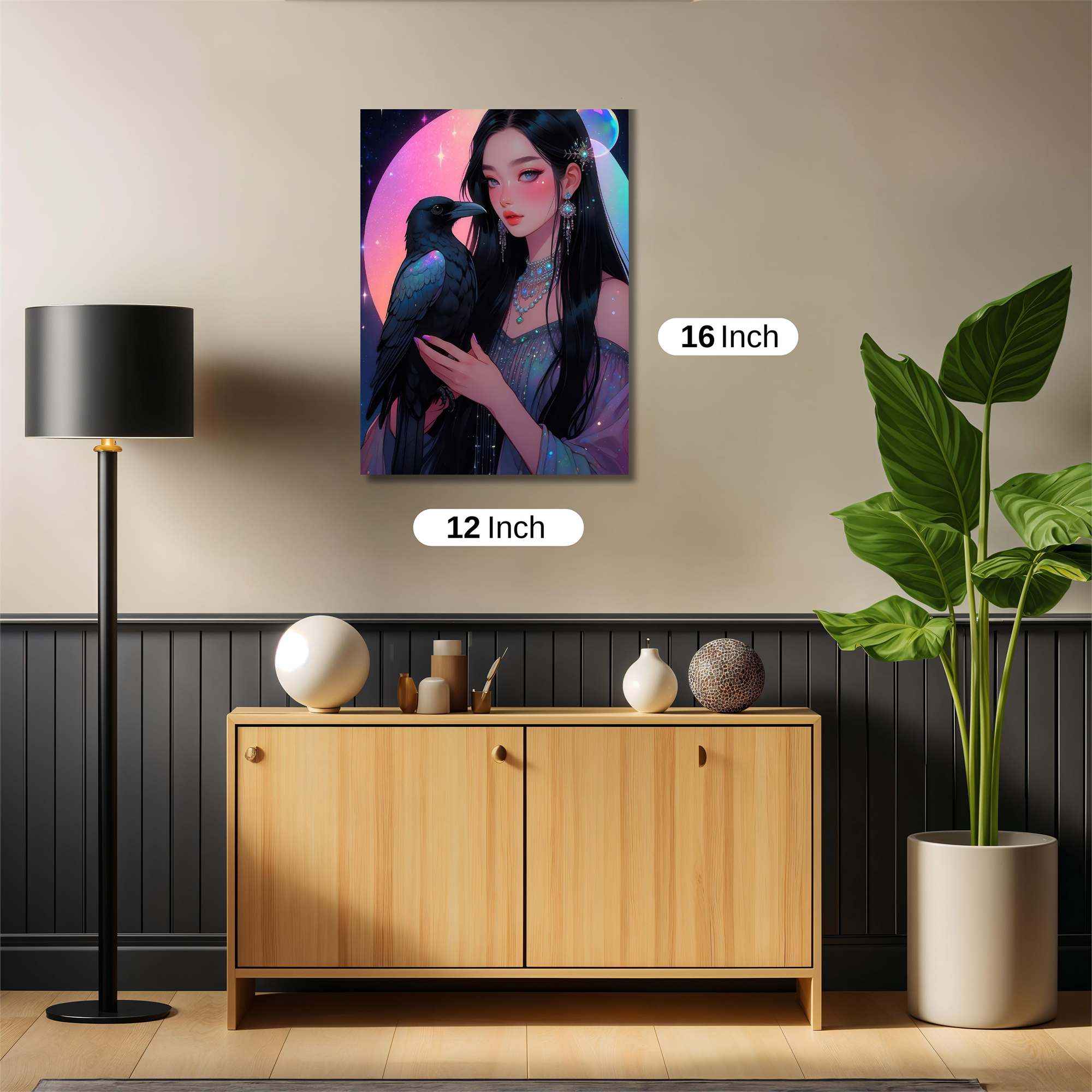 Raven Enchantress Safe Wall Magnetic / M