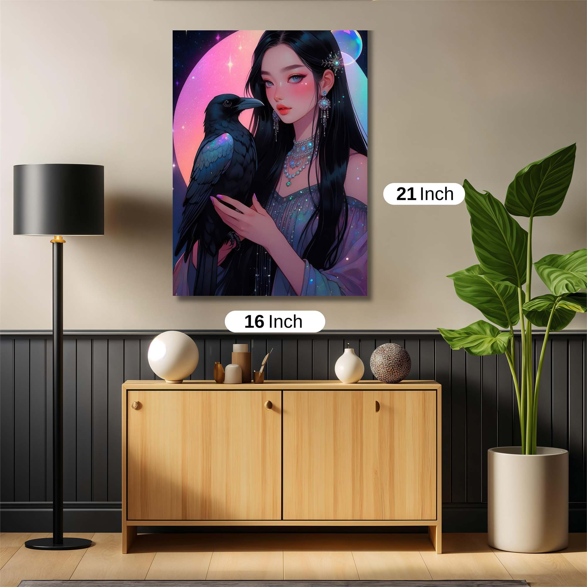 Raven Enchantress Safe Wall Magnetic / M