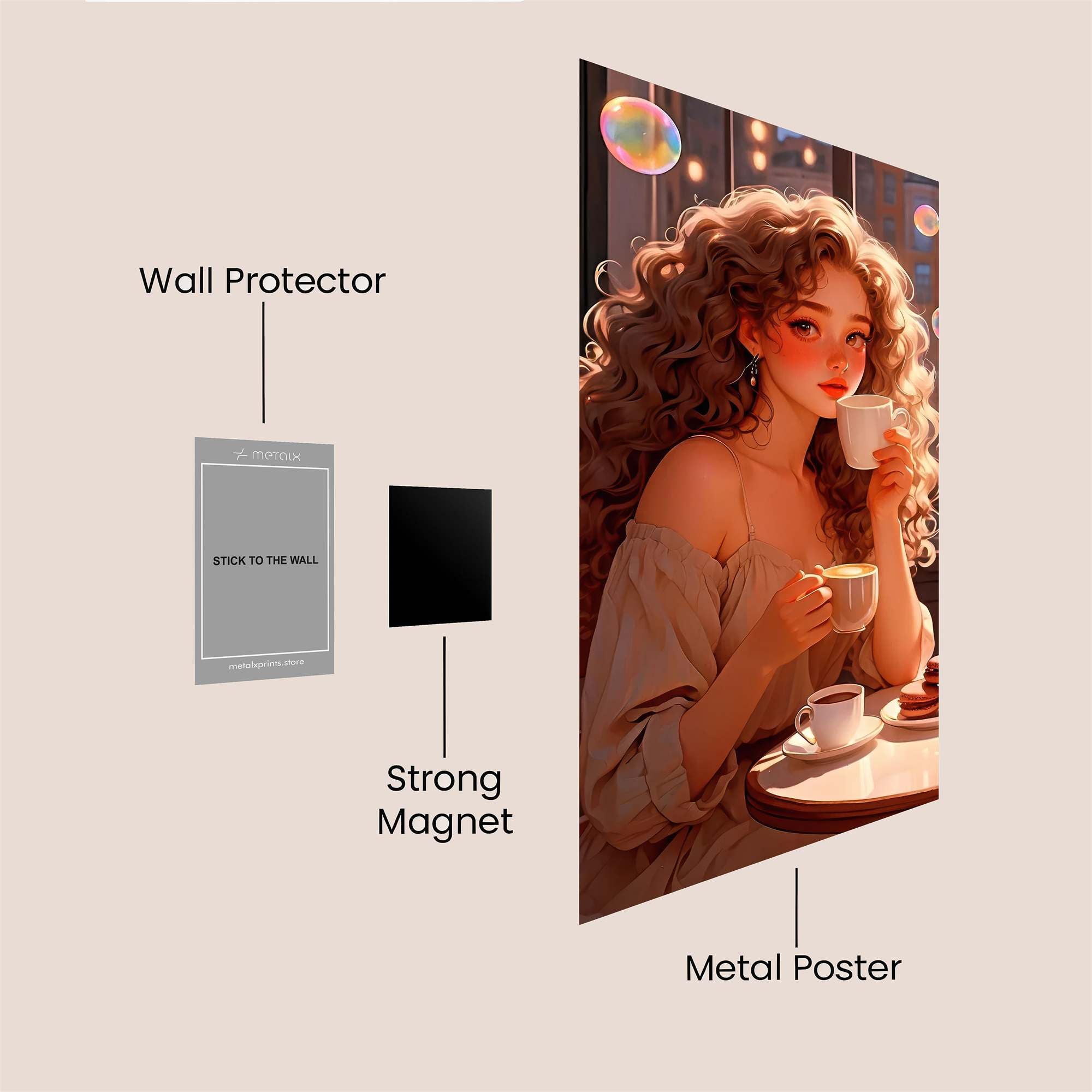 Café Serenity Safe Wall Magnetic / M