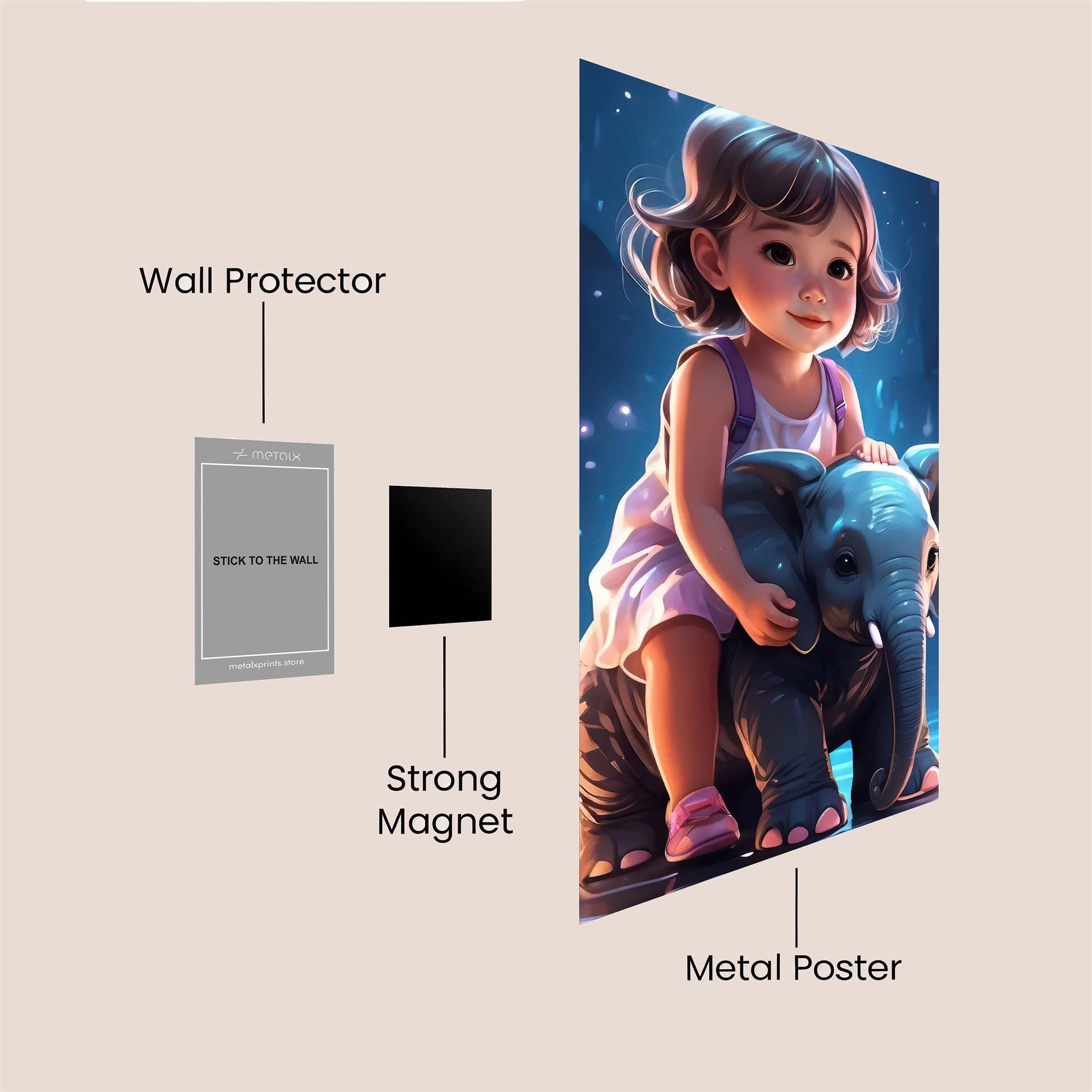 LunaWhisper Safe Wall Magnetic / M