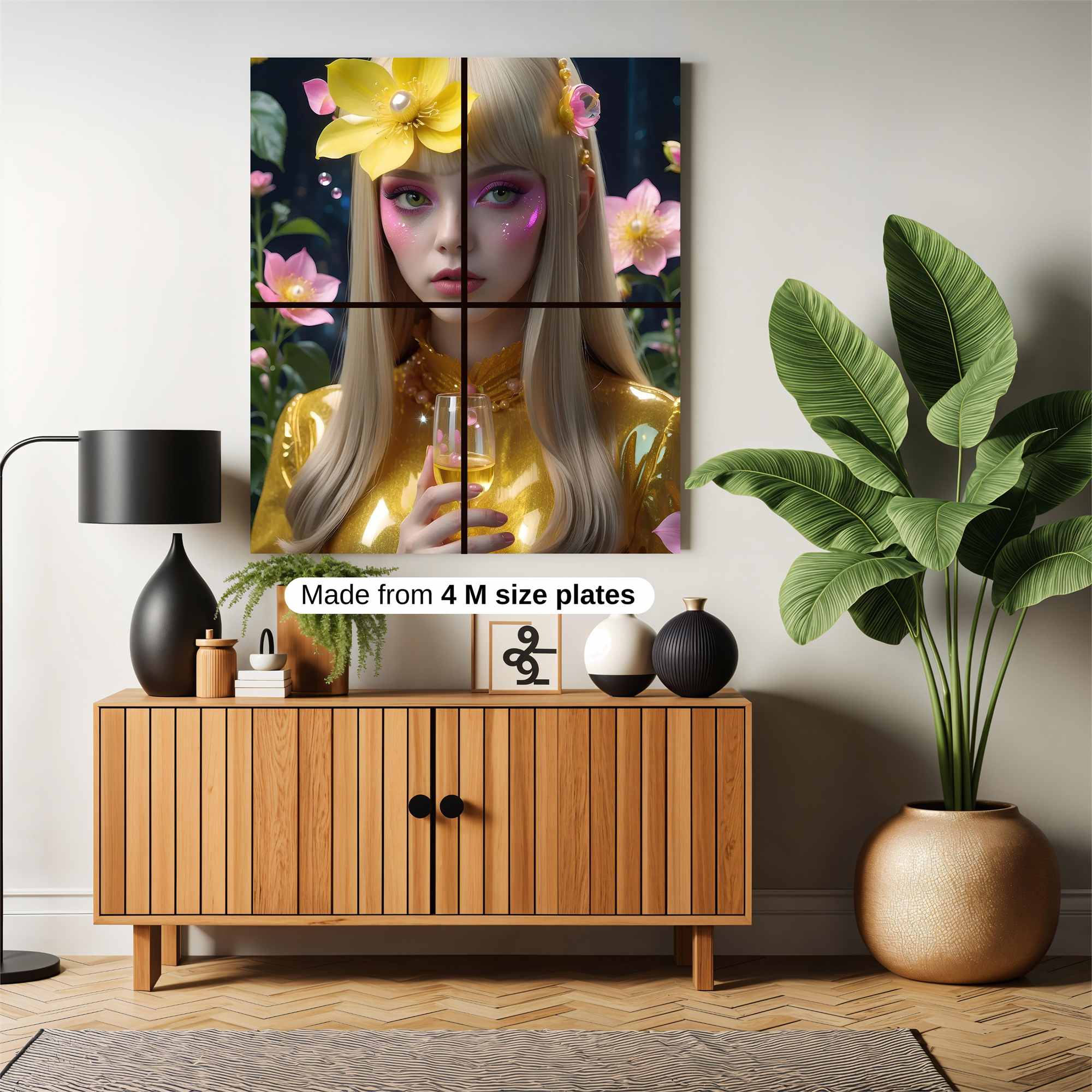 Floral Elegance Safe Wall Magnetic / M