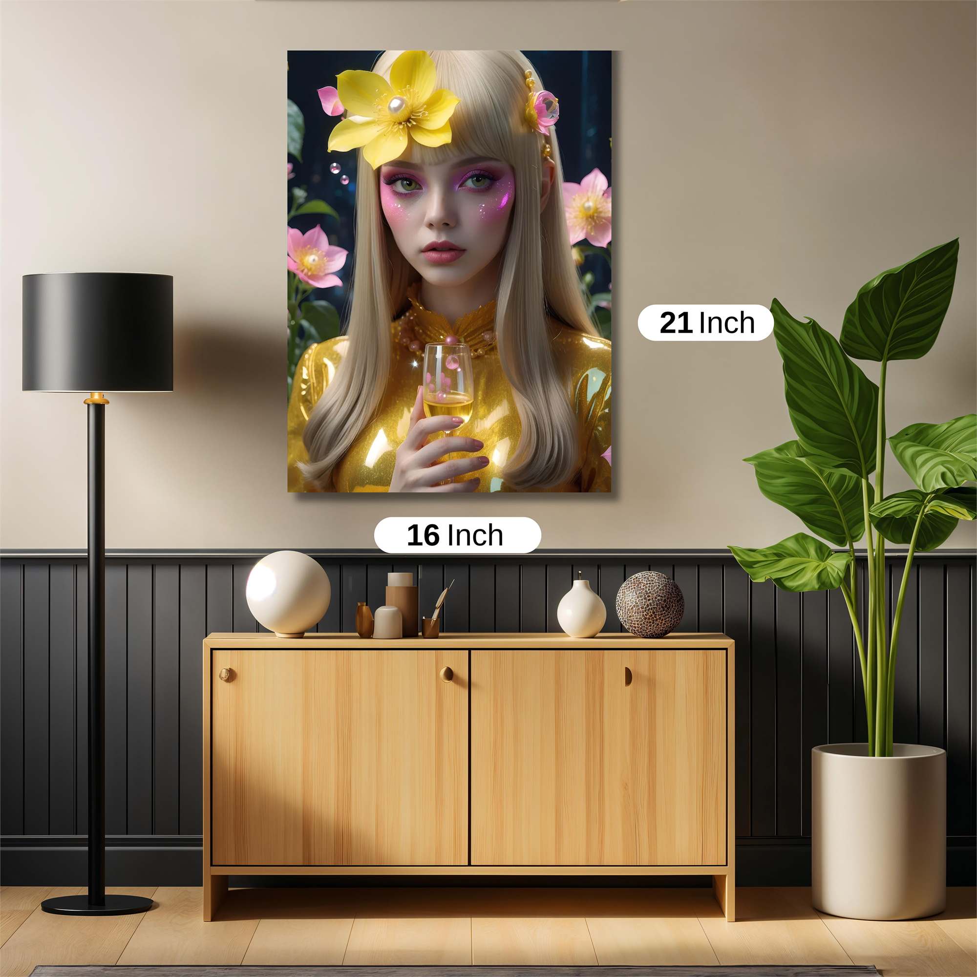 Floral Elegance Safe Wall Magnetic / M