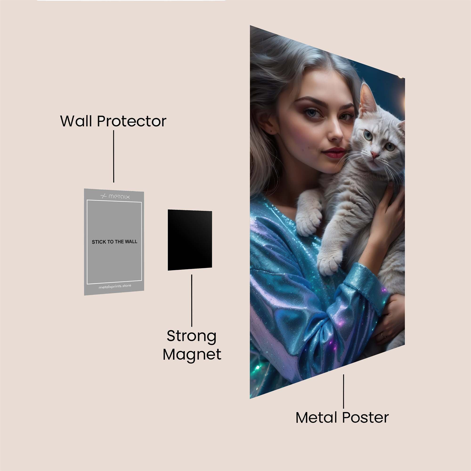 Luna Serene Safe Wall Magnetic / M