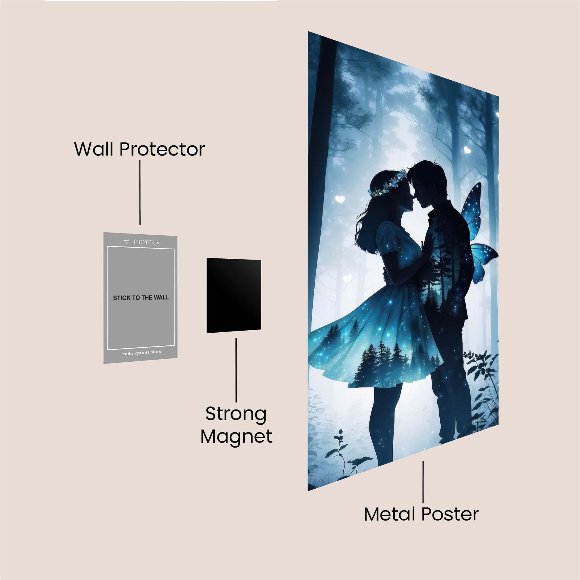 FairyWhisper Safe Wall Magnetic / M